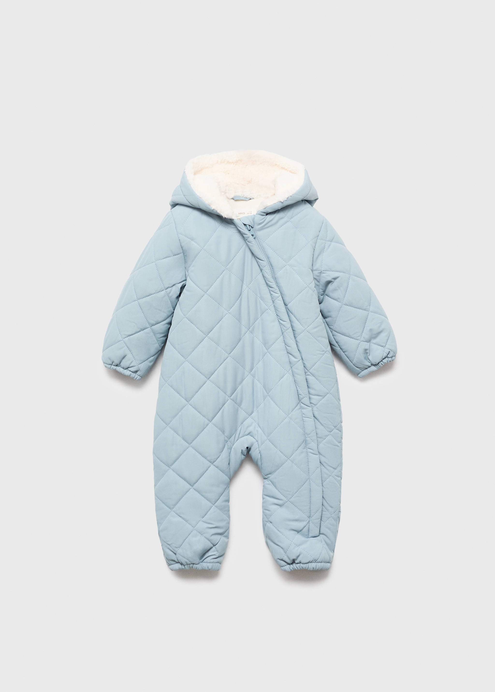 Quilted sweatshirt with shearling lining - Article without model