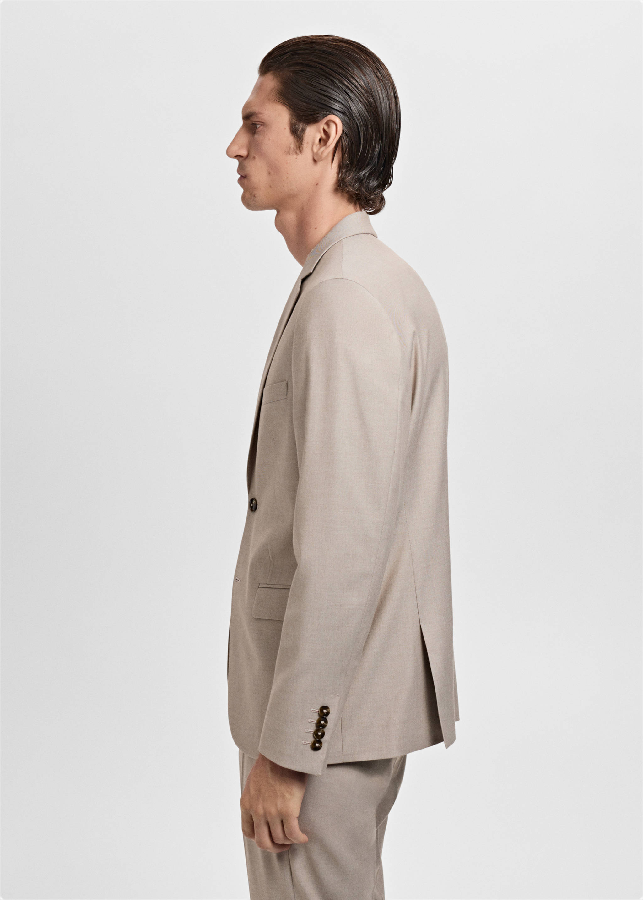 Super slim-fit suit jacket in stretch fabric - Details of the article 2