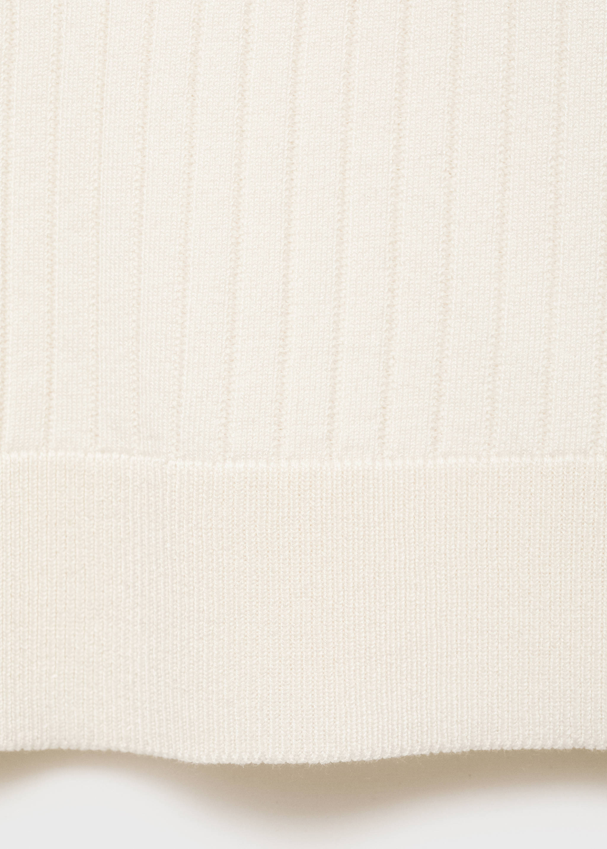 Ribbed knitted polo sweater - Details of the article 8