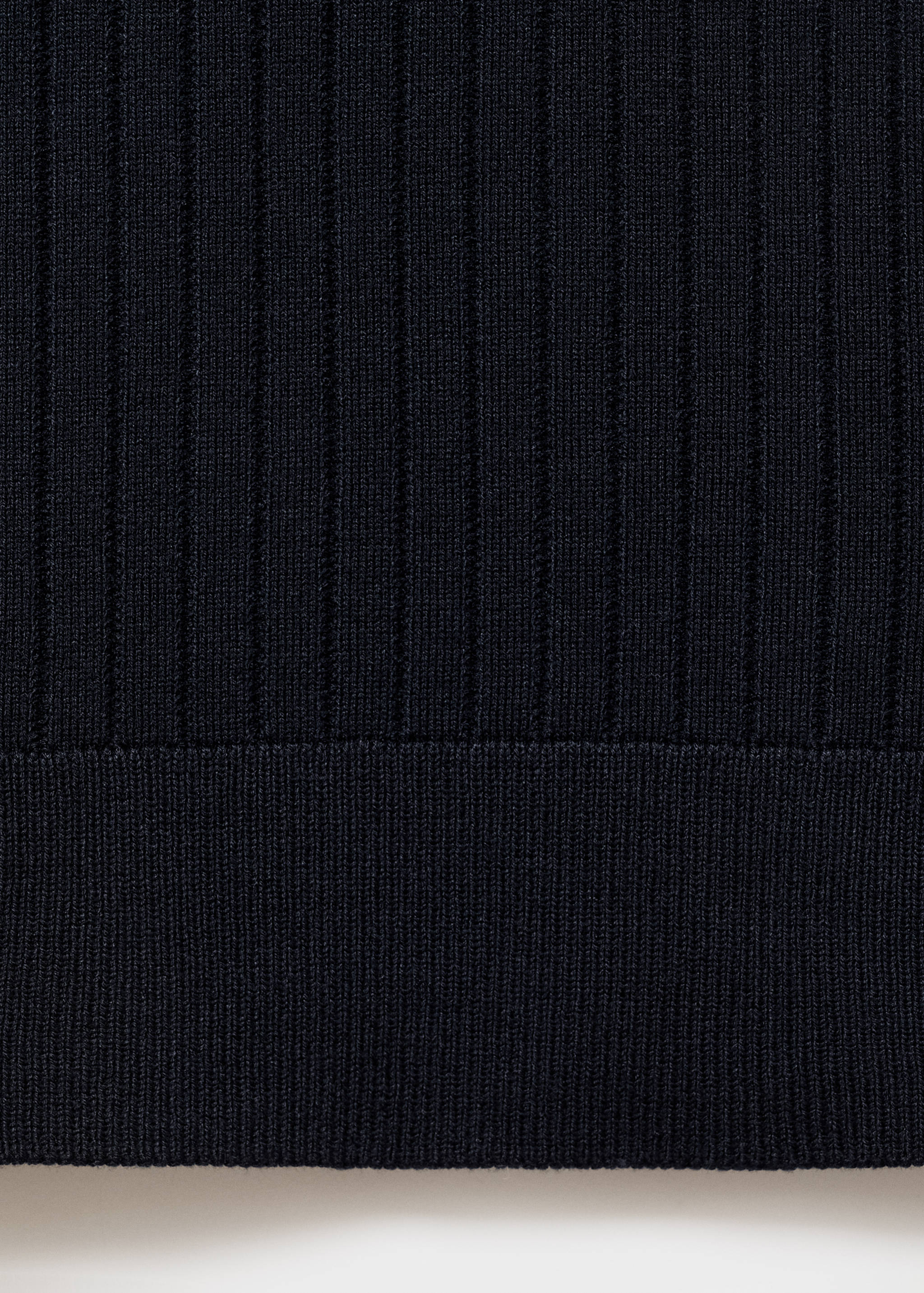 Ribbed knitted polo sweater - Details of the article 8