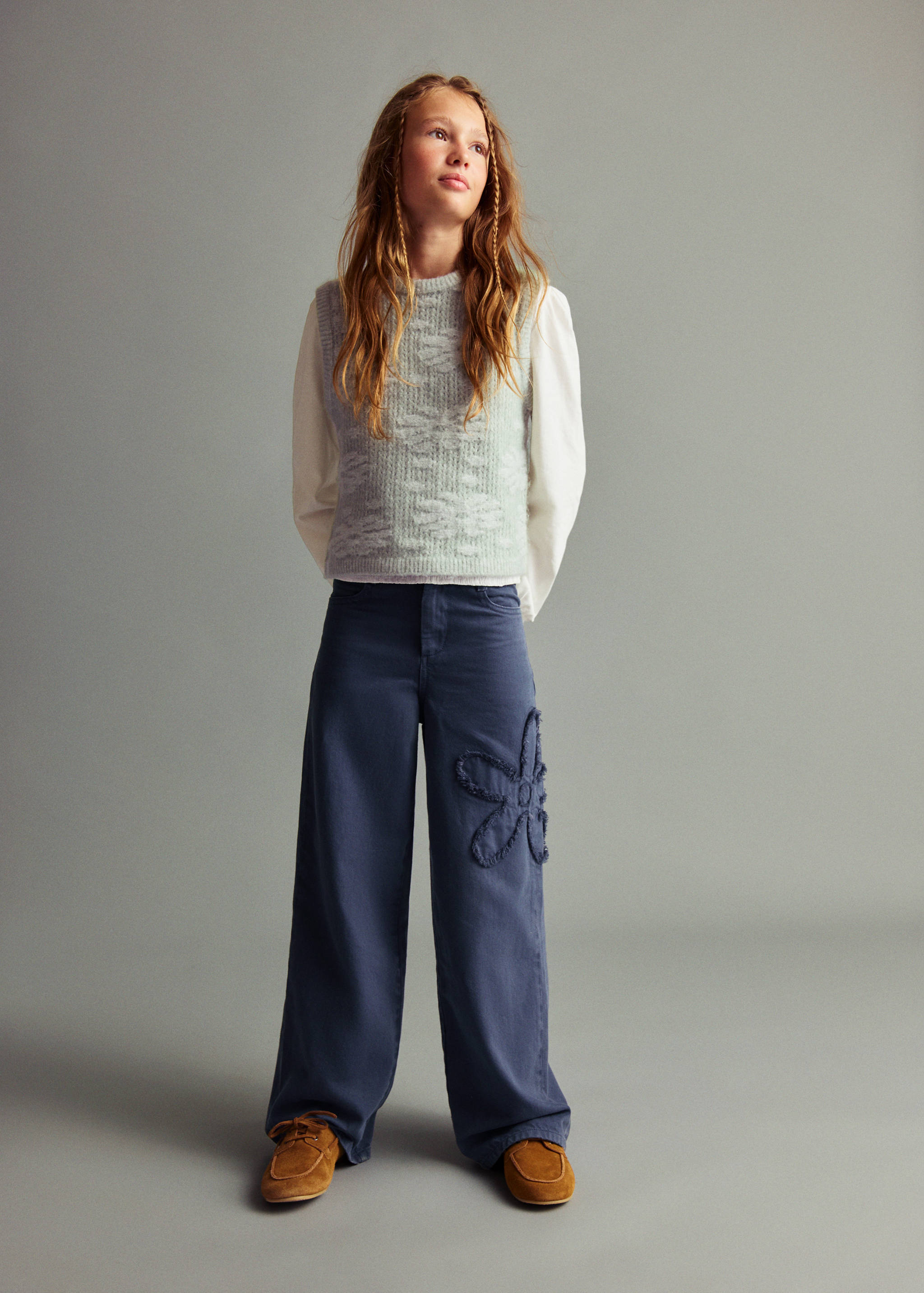 Floral-embroidered waistcoat - General plane