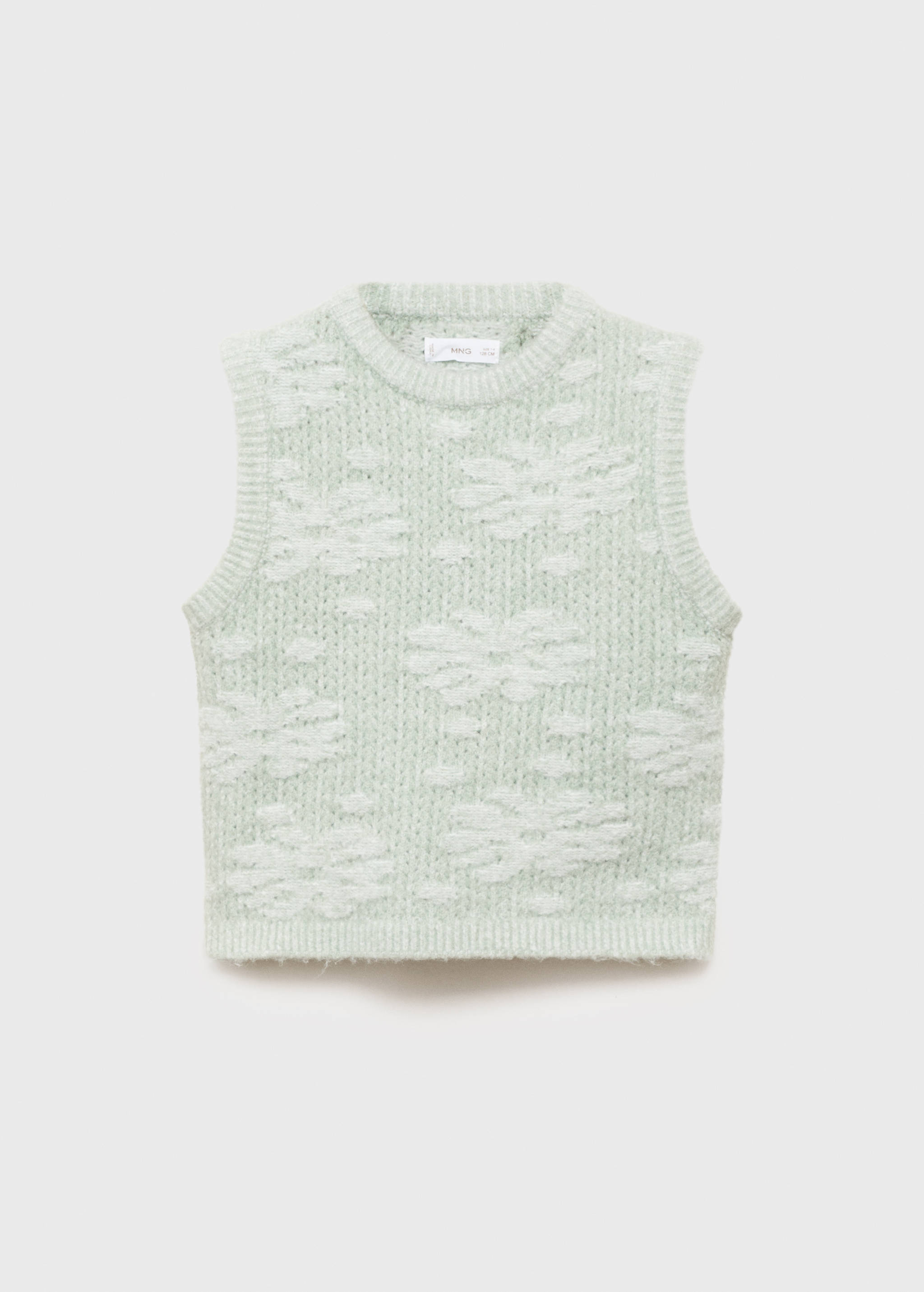 Floral-embroidered waistcoat - Article without model