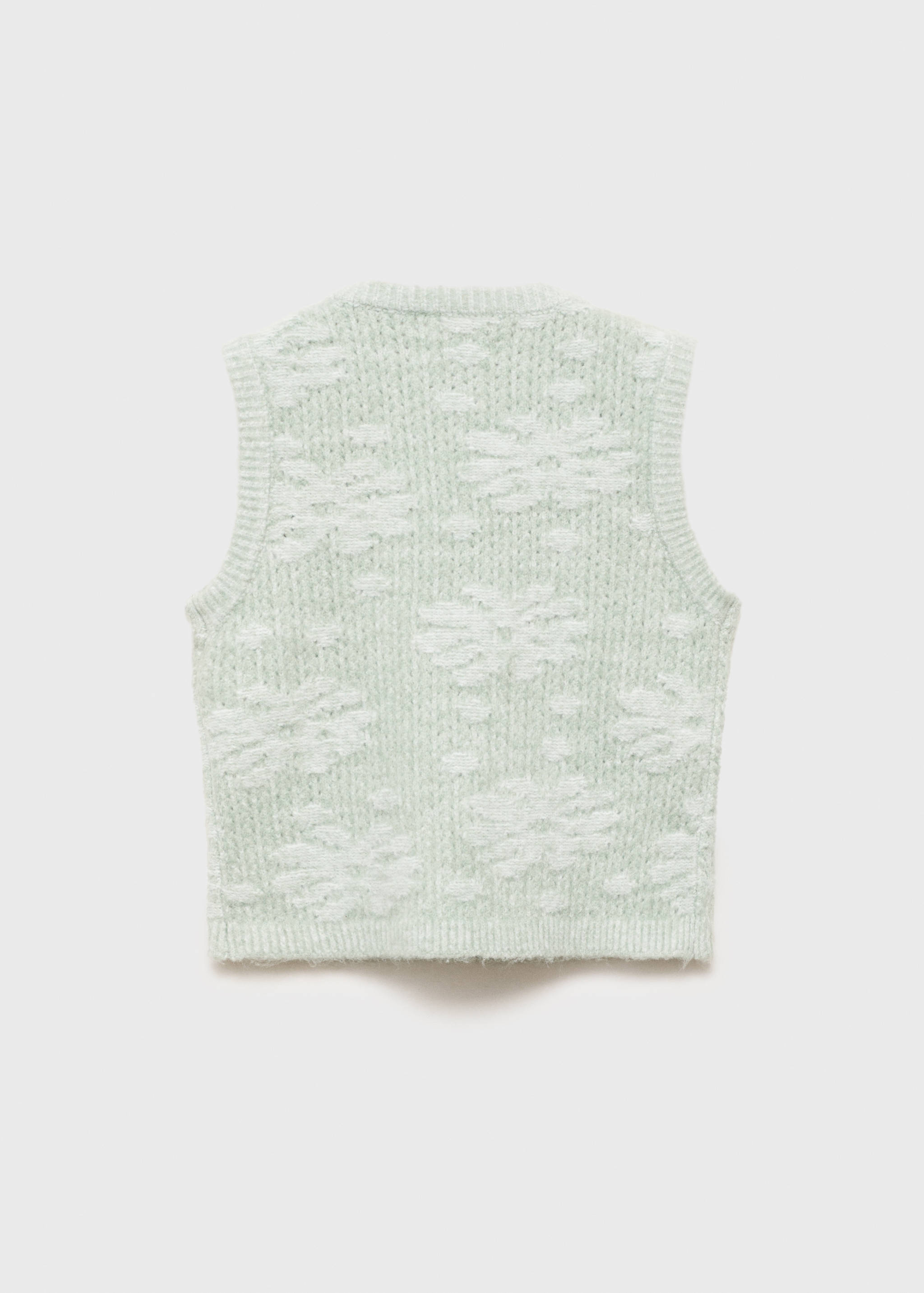 Floral-embroidered waistcoat - Reverse of the article