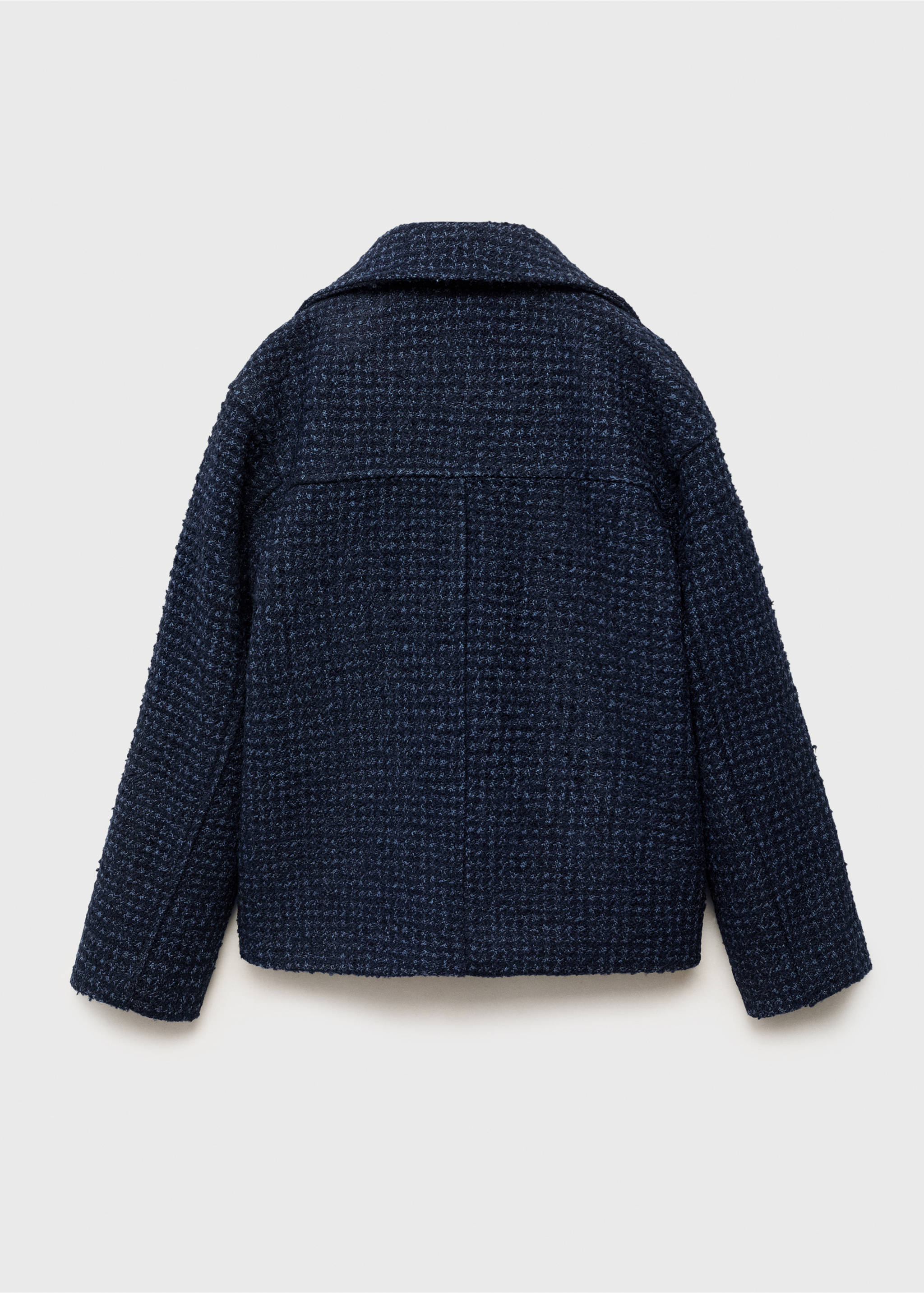 Tweed jacket - Reverse of the article, Navy. Ref: 17055156-00.