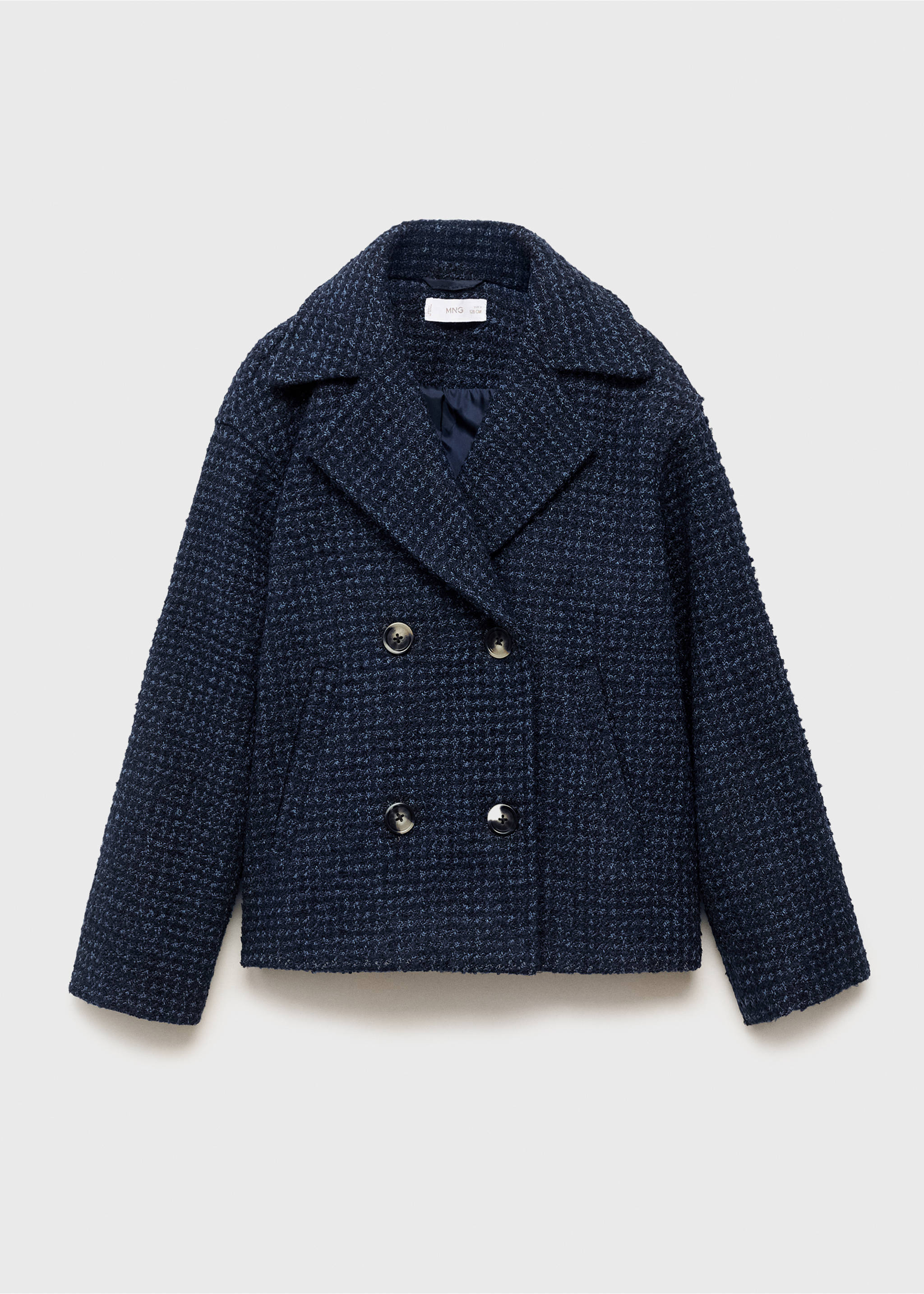 Tweed jacket - Article without model, Navy. Ref: 17055156-00.