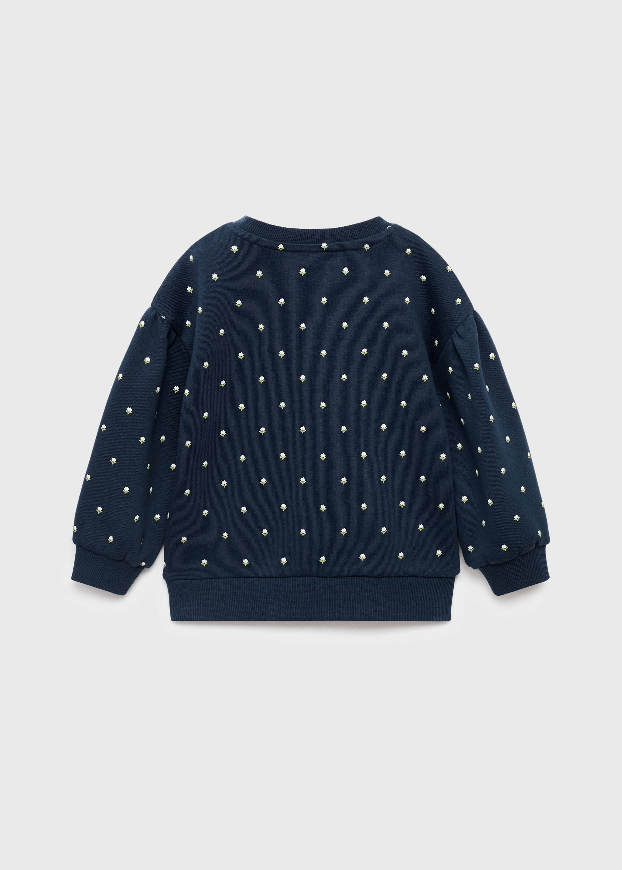 Sweat brodé imprimé floral - Verso de l’article