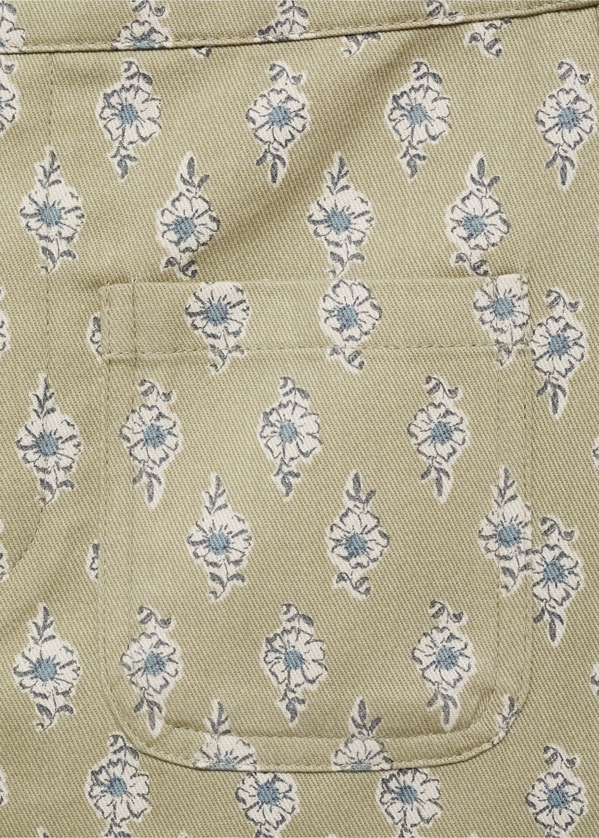 Παντελόνι culotte λουλούδια - Λεπτομέρεια του προϊόντος 8, Πράσινο Μέντα. Ref: 17055171-00.