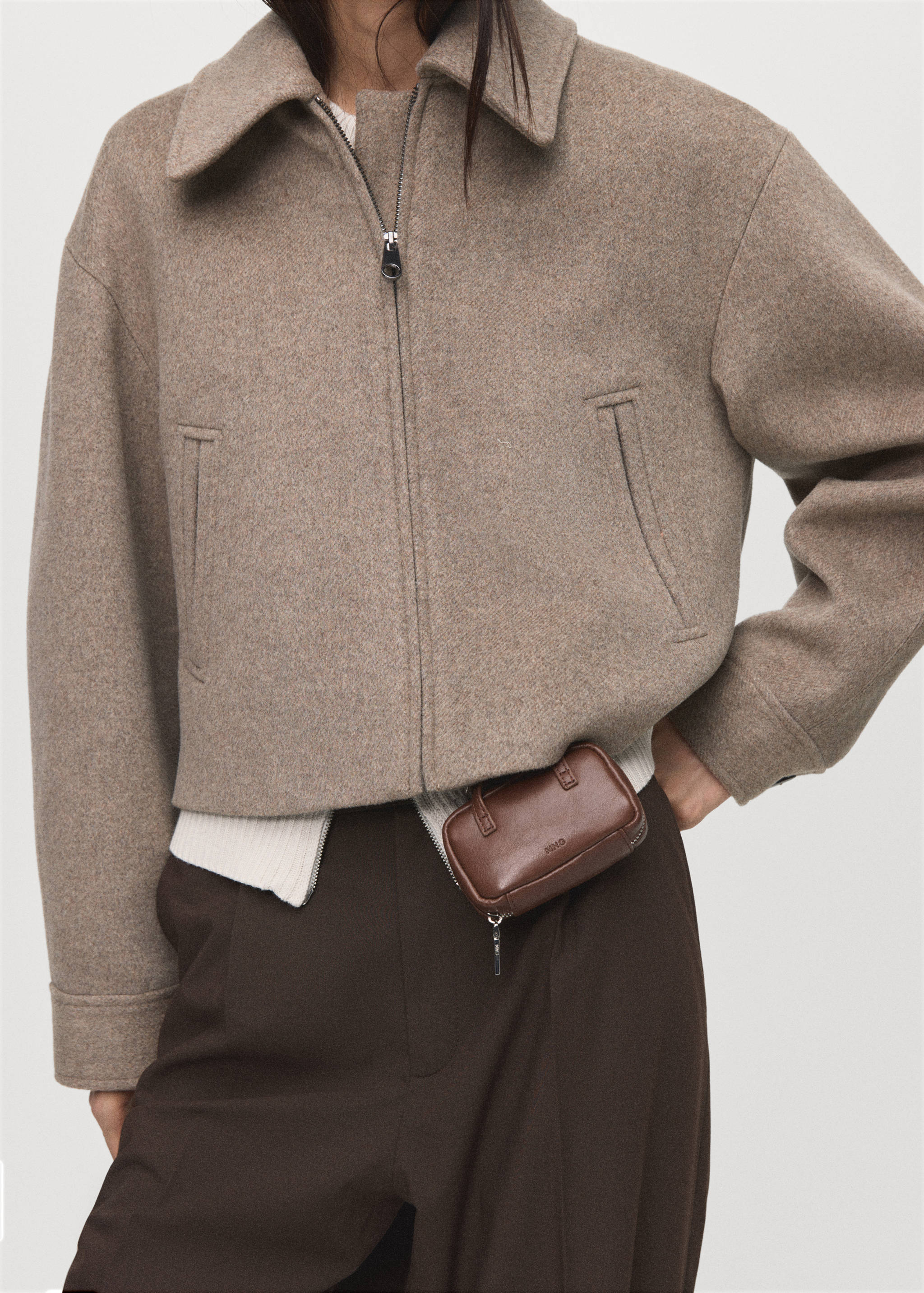 Wool bomber jacket - Details of the article 3
