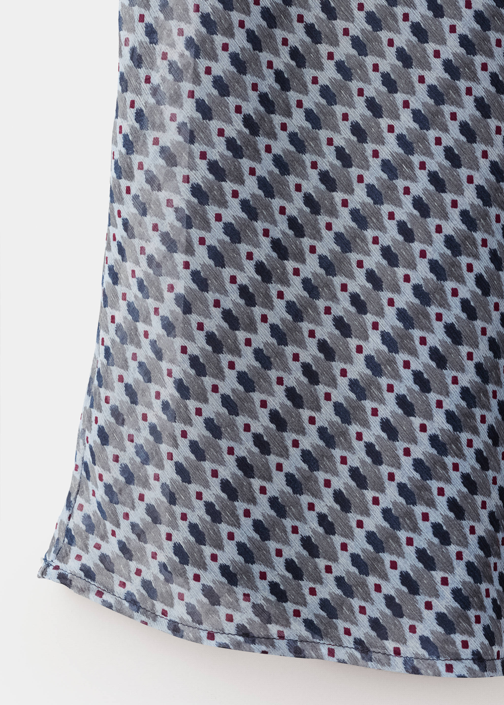 Printed long skirt - Details of the article 0
