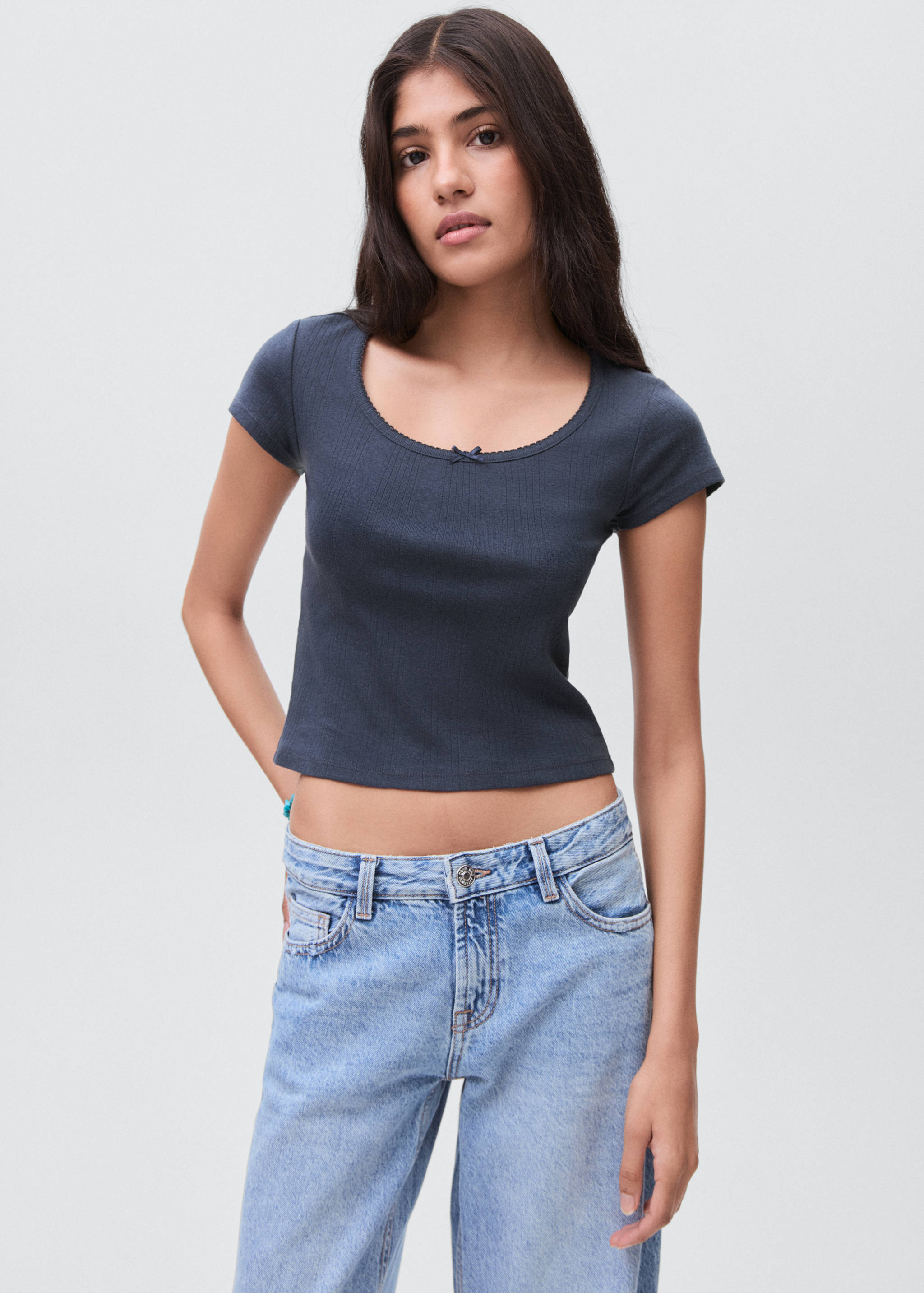 T-shirt with bow - Medium plane