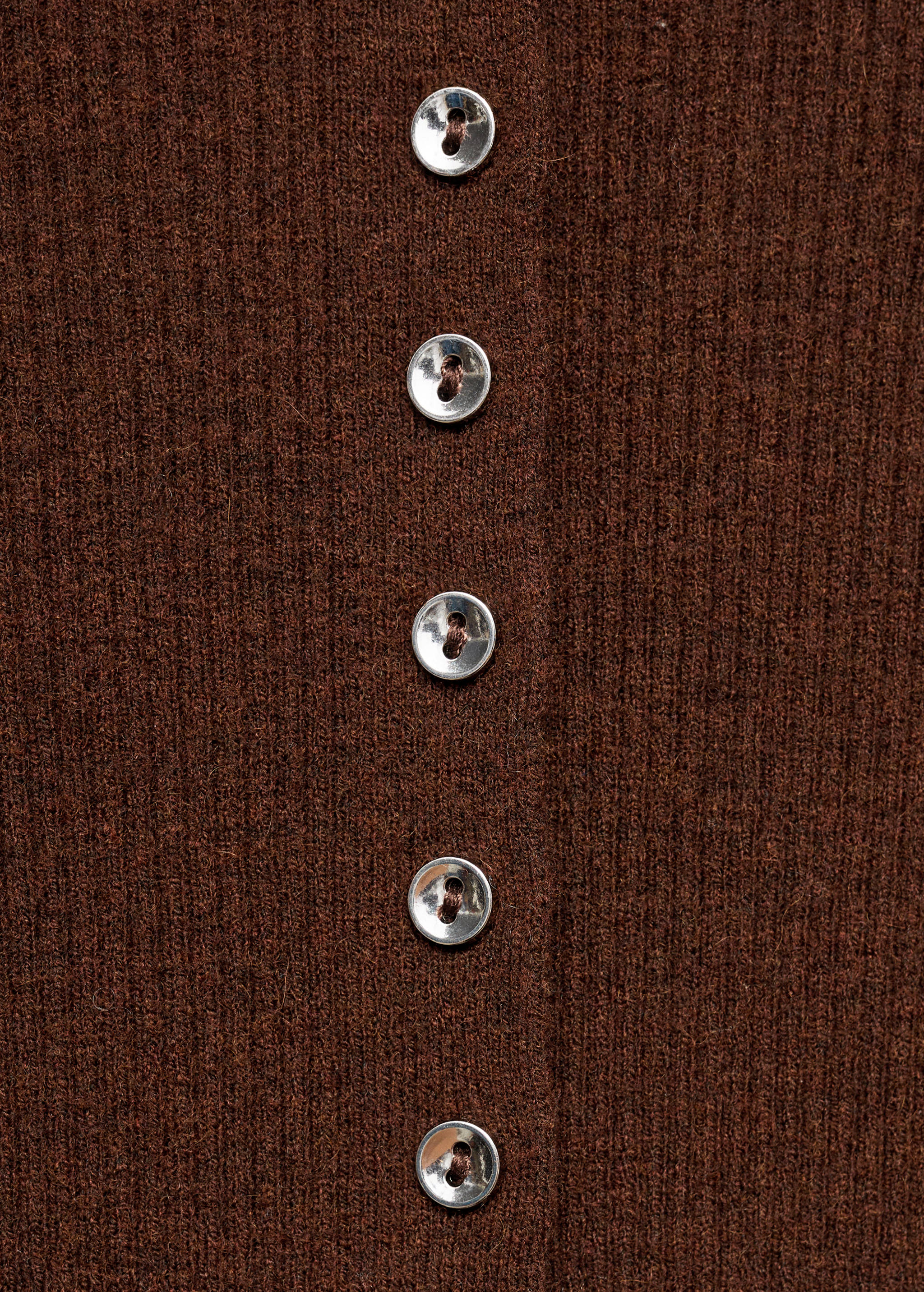 Kardigan z jemného žebrovaného úpletu - Detail zboží 8