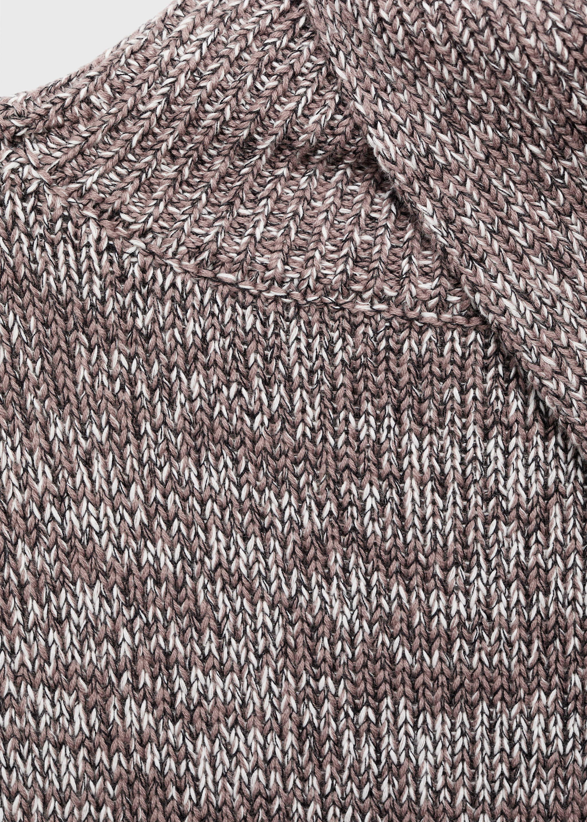 Waistcoat with mottled wrap collar - Details of the article 0