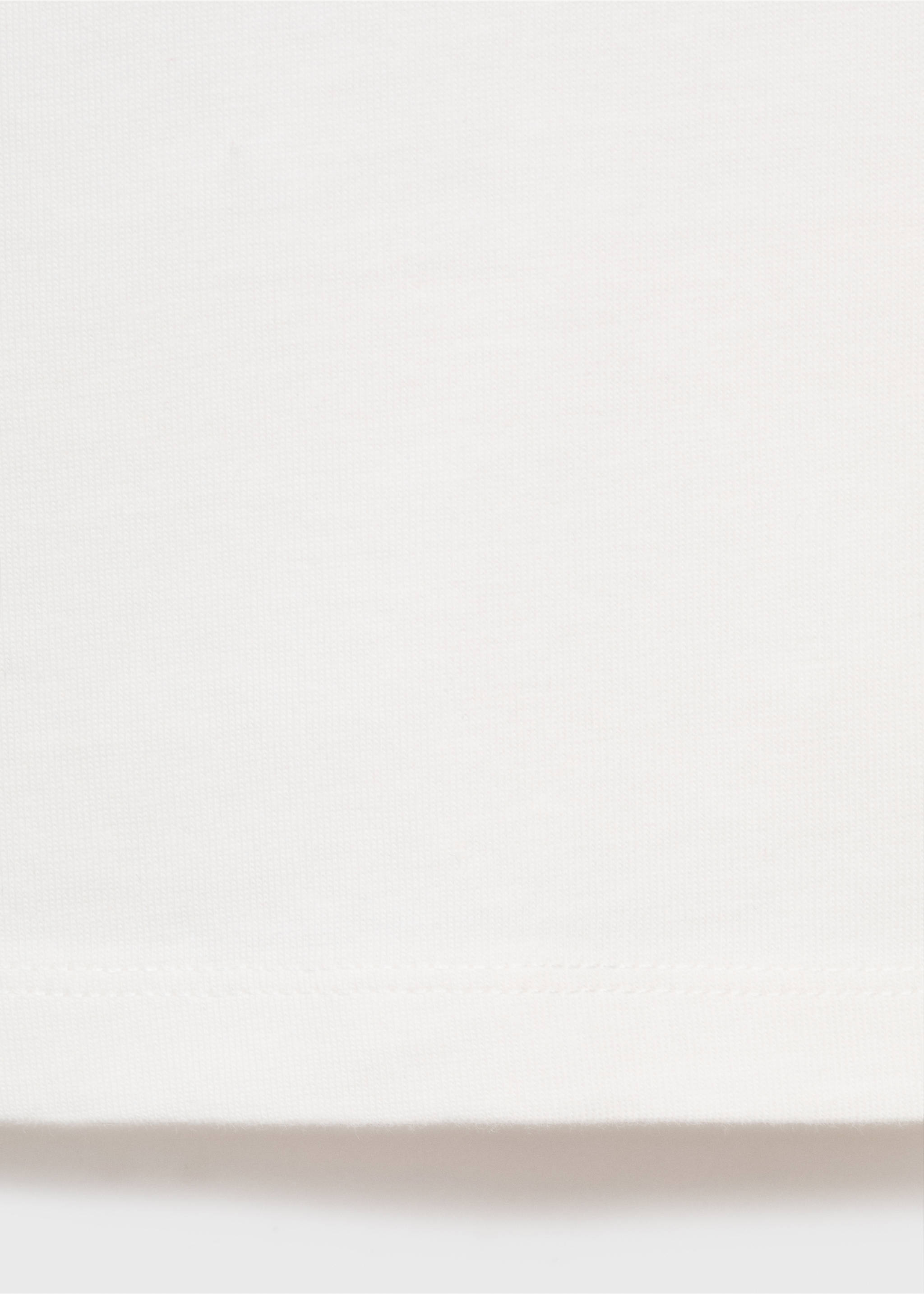 Printed cotton-blend t-shirt - Details of the article 0, Off White. Ref: 17055809-00.