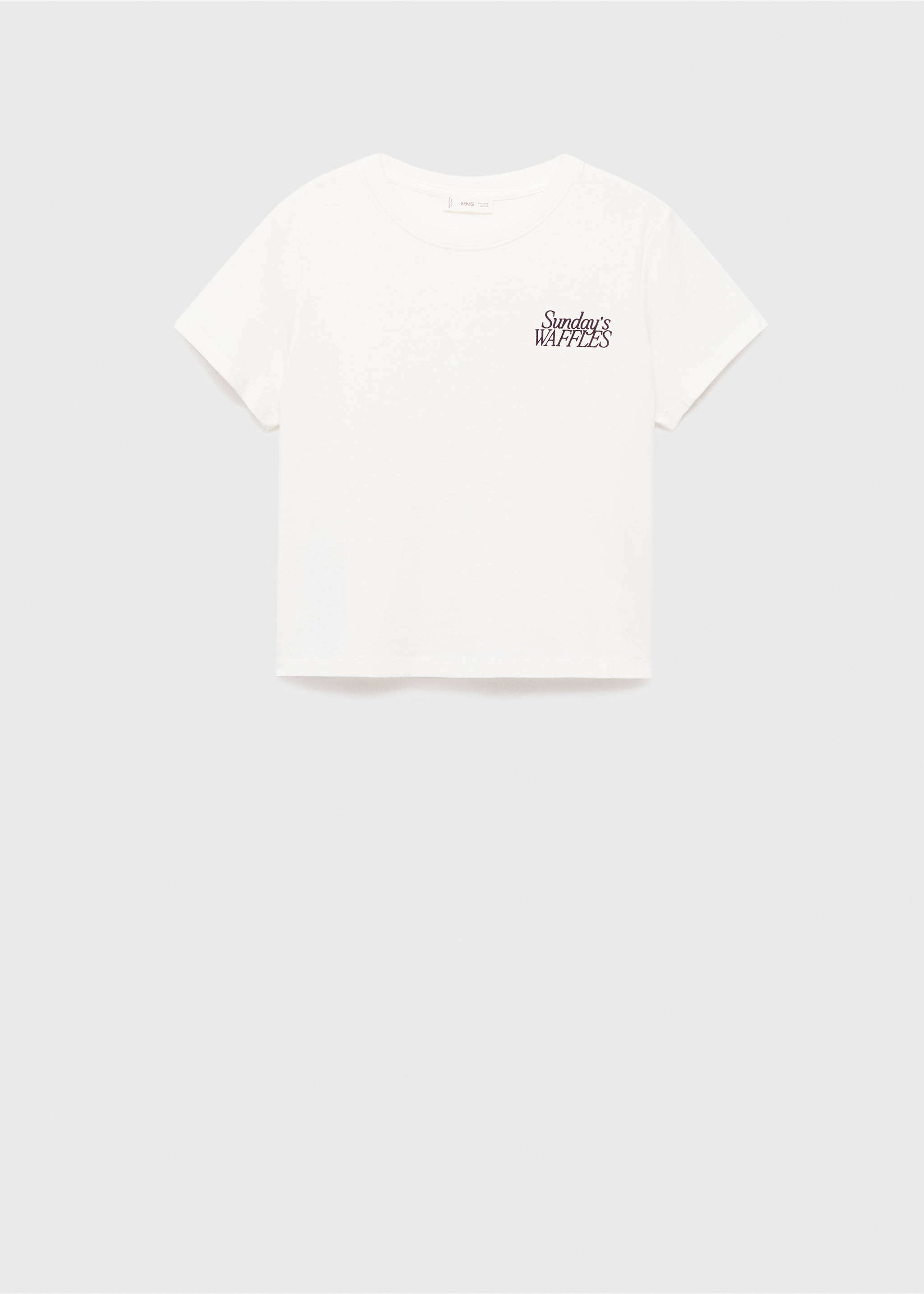 Printed cotton-blend t-shirt - Article without model, Off White. Ref: 17055809-00.