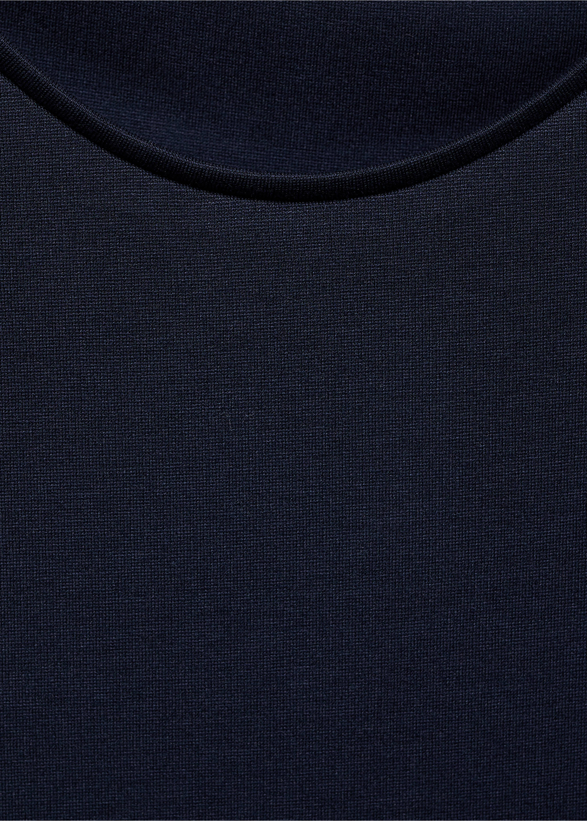 Short-sleeved peplum t-shirt - Details of the article 8, Navy. Ref: 17055826-00.