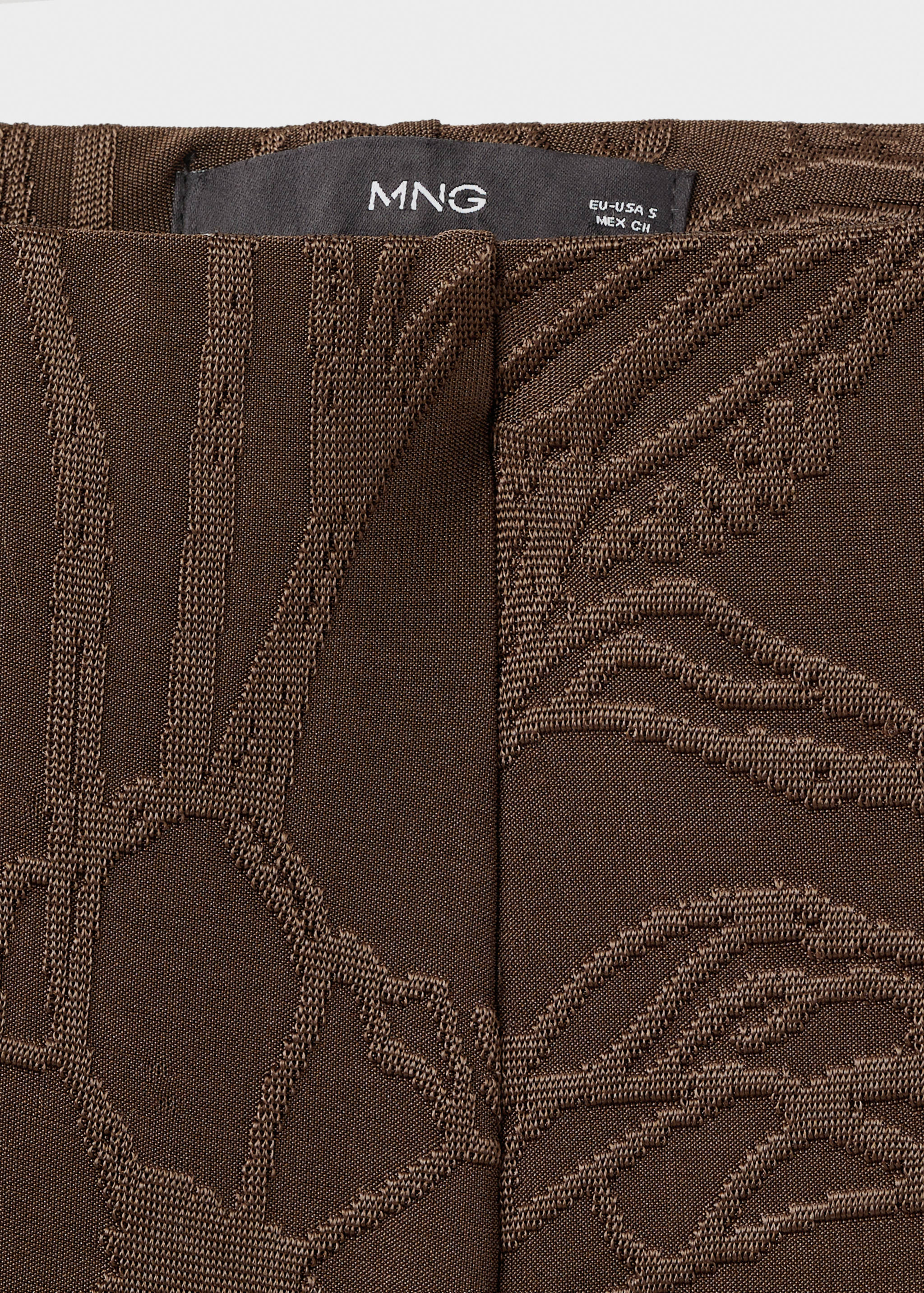 Pantalón jacquard floral recto - Detalle del artículo 8