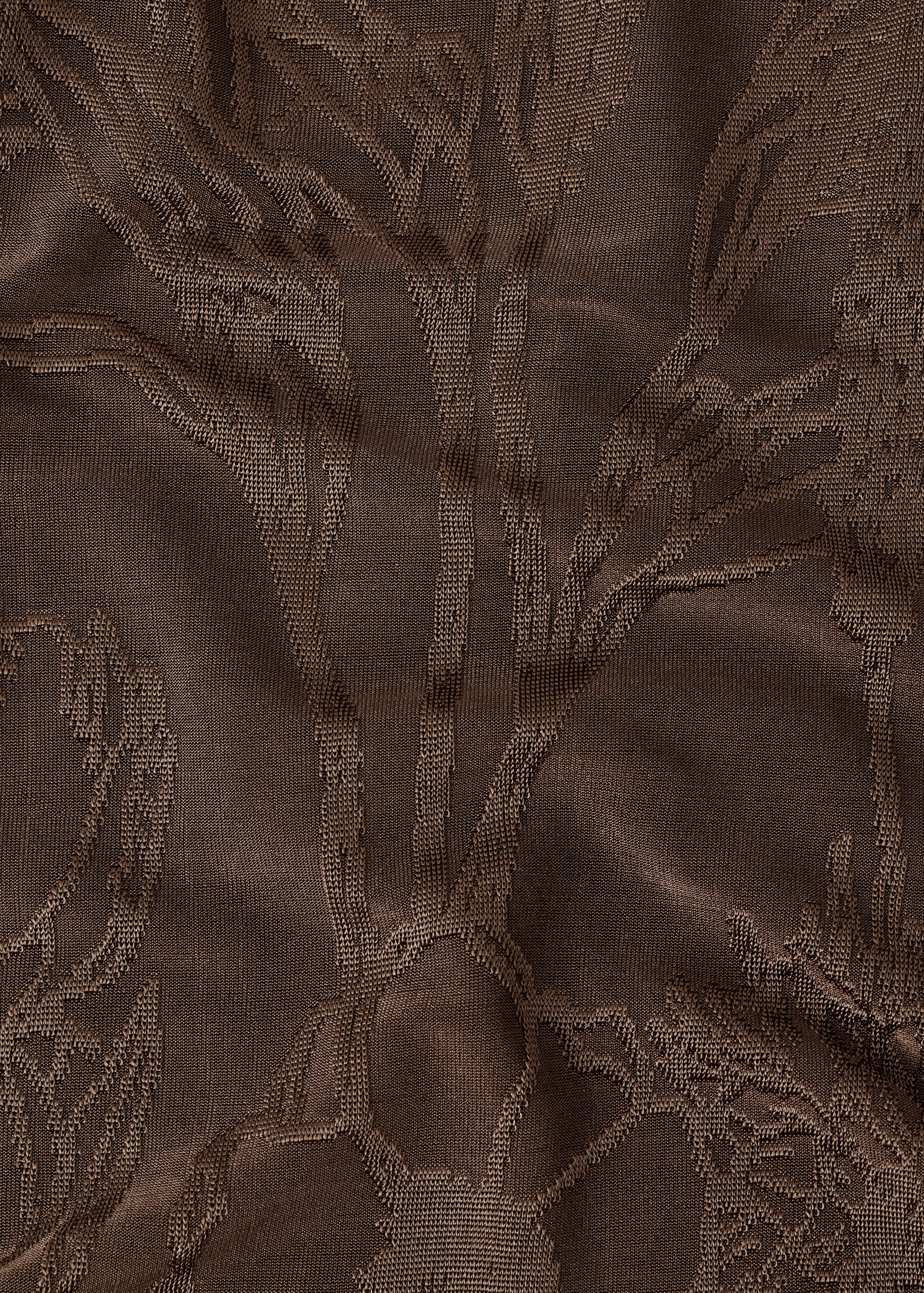 Pantalón jacquard floral recto - Detalle del artículo 0