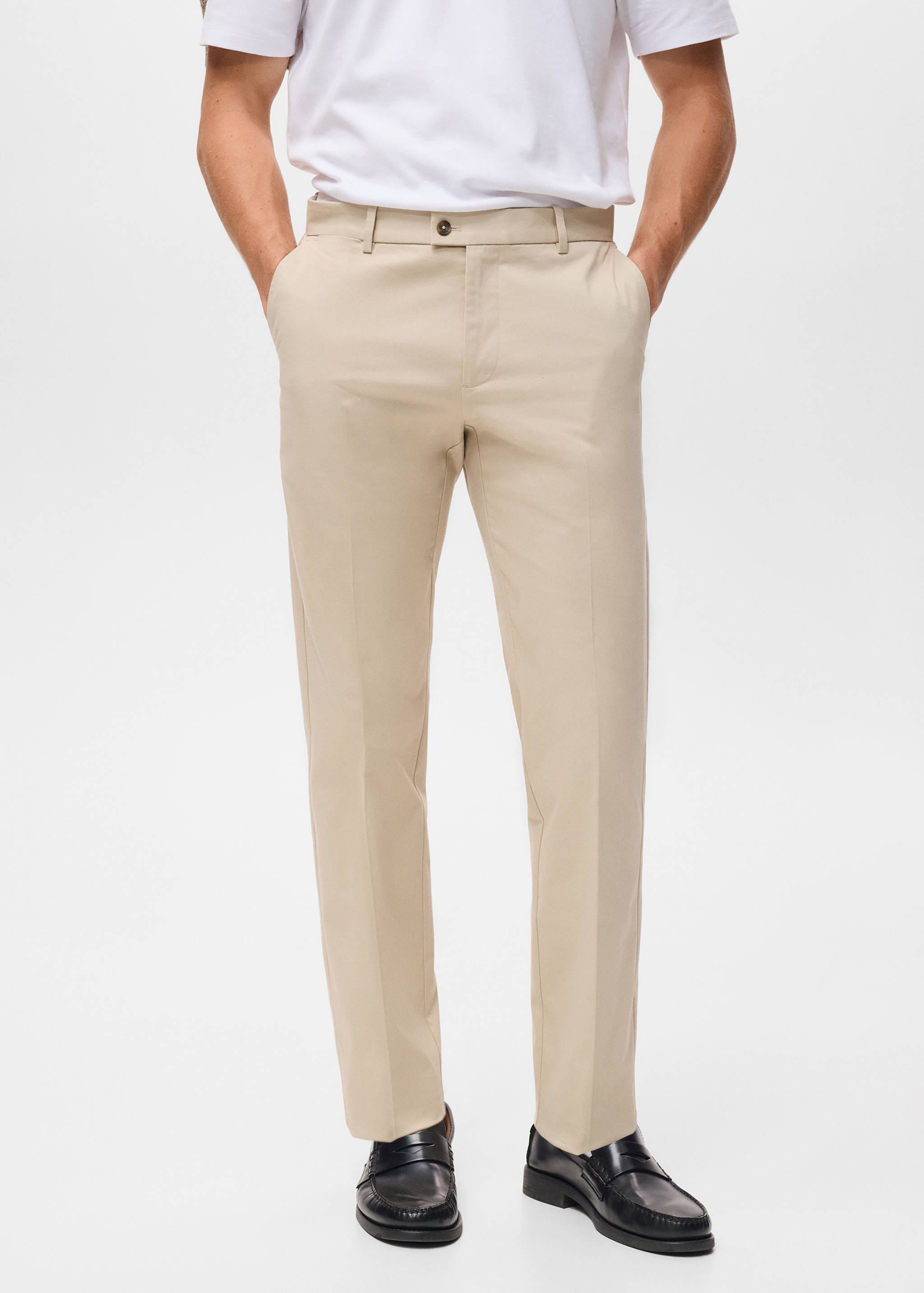 Pantalón algodón regular fit - Plano medio