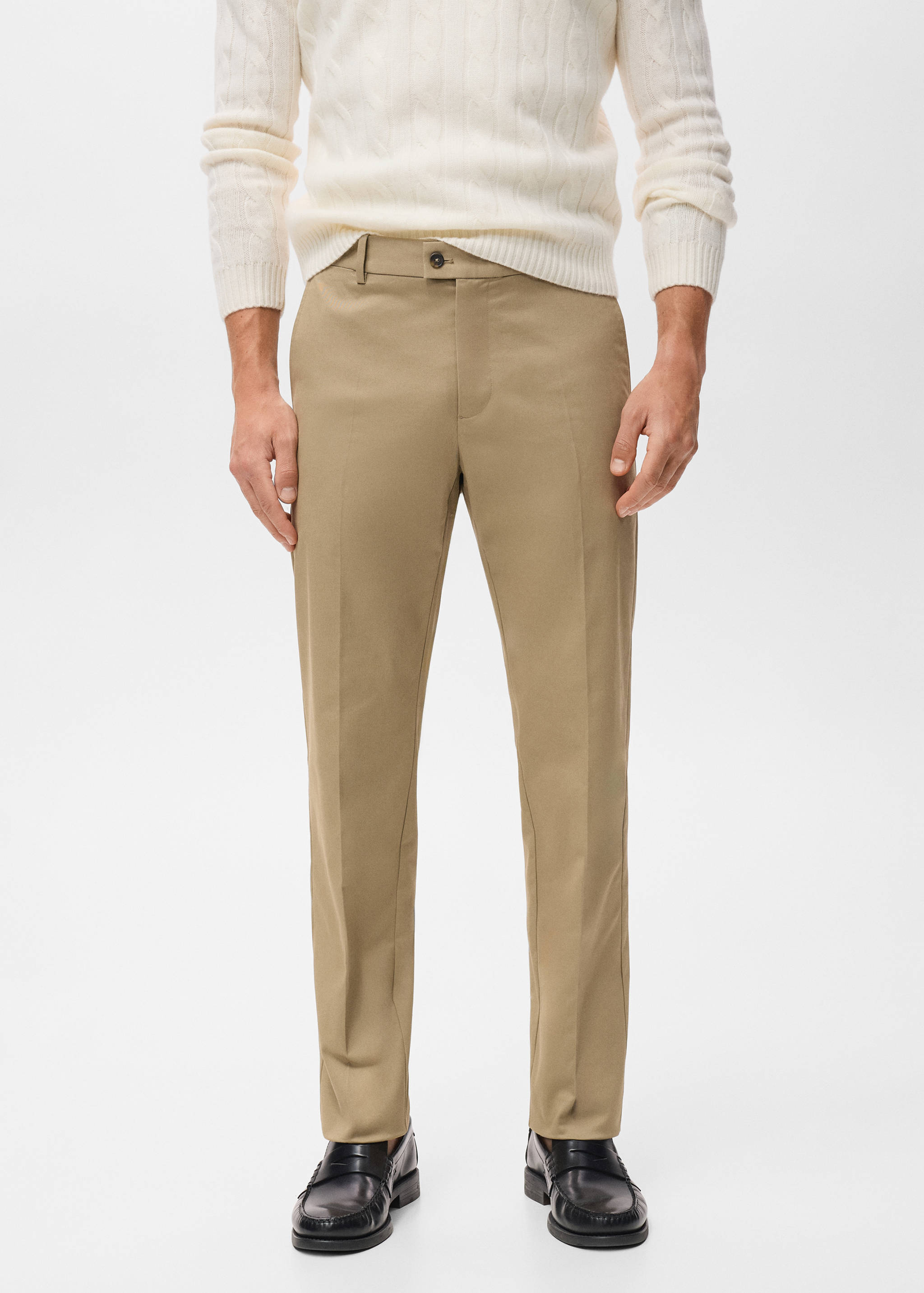 Pantalón algodón regular fit - Plano medio