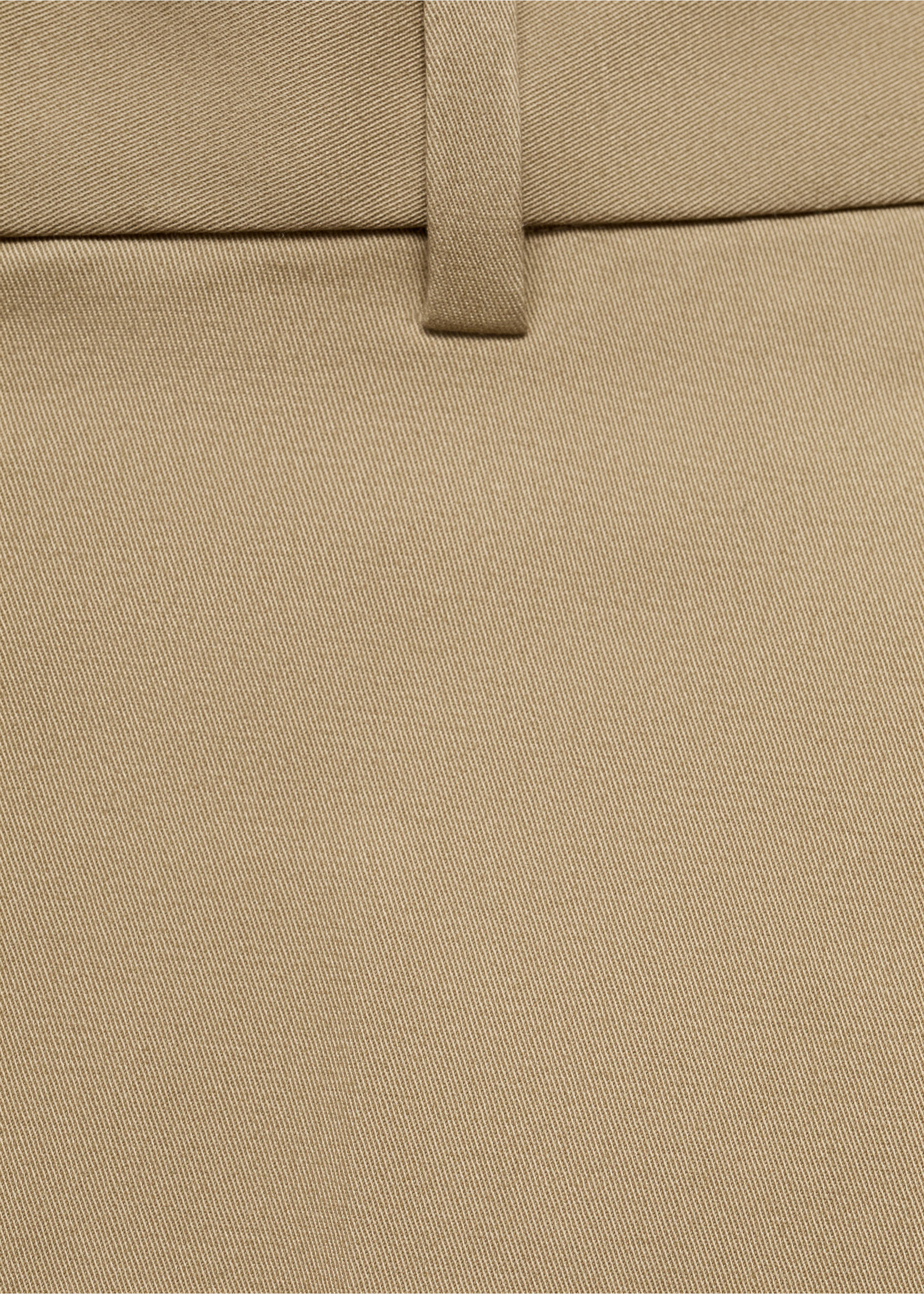 Katoenen regular-fit broek - Detail van het artikel 8, Open beige. Ref: 17055969-00.