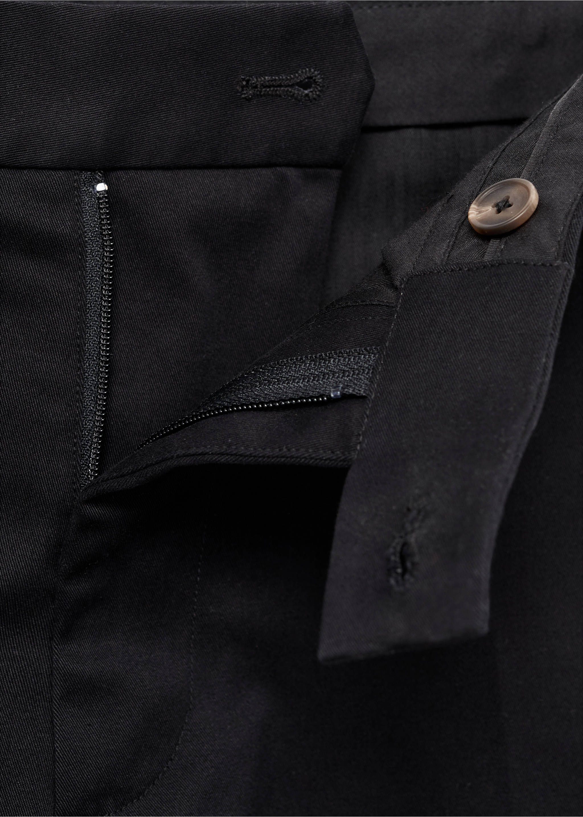 Pantalón algodón regular fit - Detalle del artículo 8, Negro. Ref: 17055969-00.