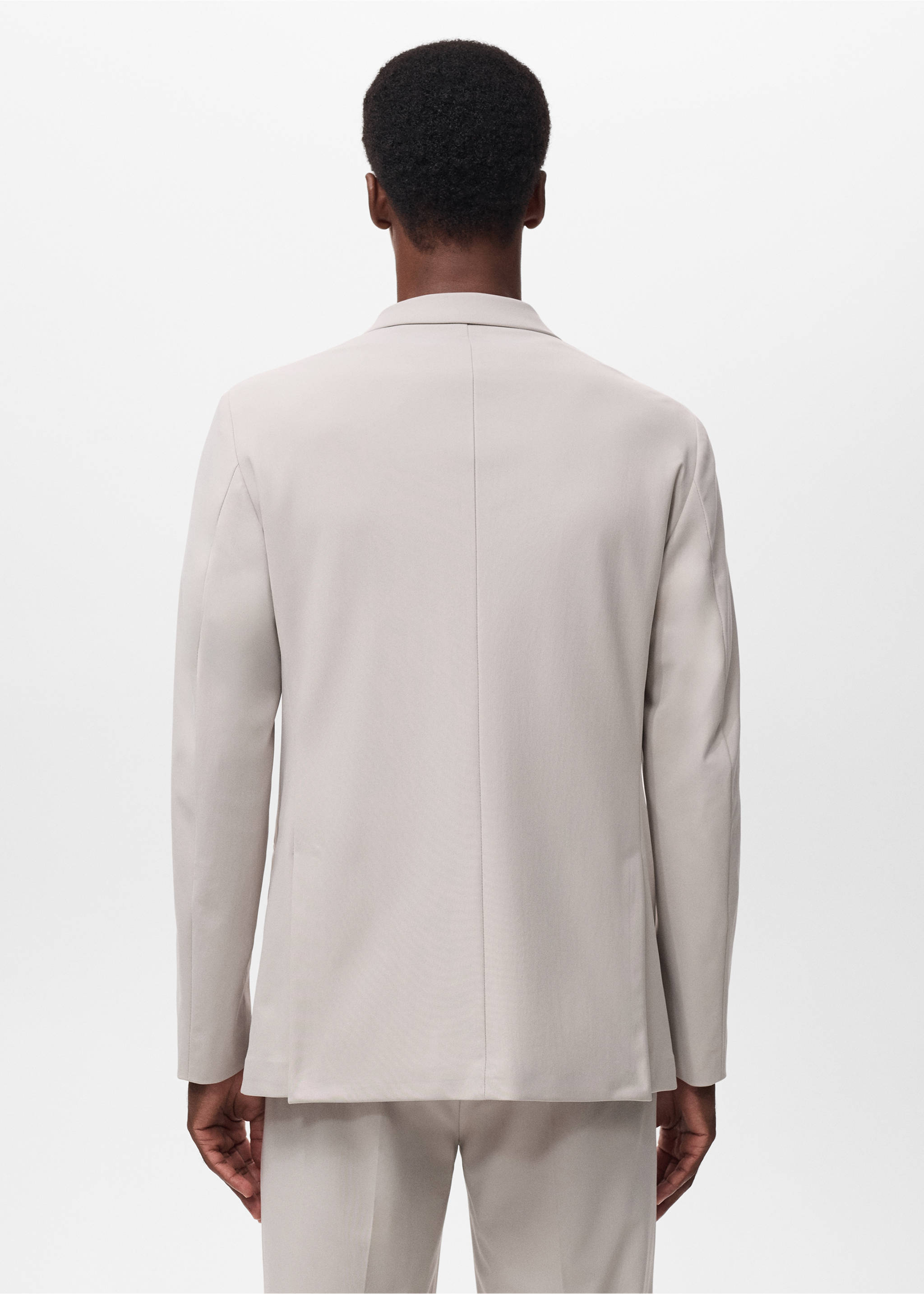 Zurich Slim Fit Thermolite® Sakko - Rückseite des Artikels, Beige. Ref: 17055970-00.