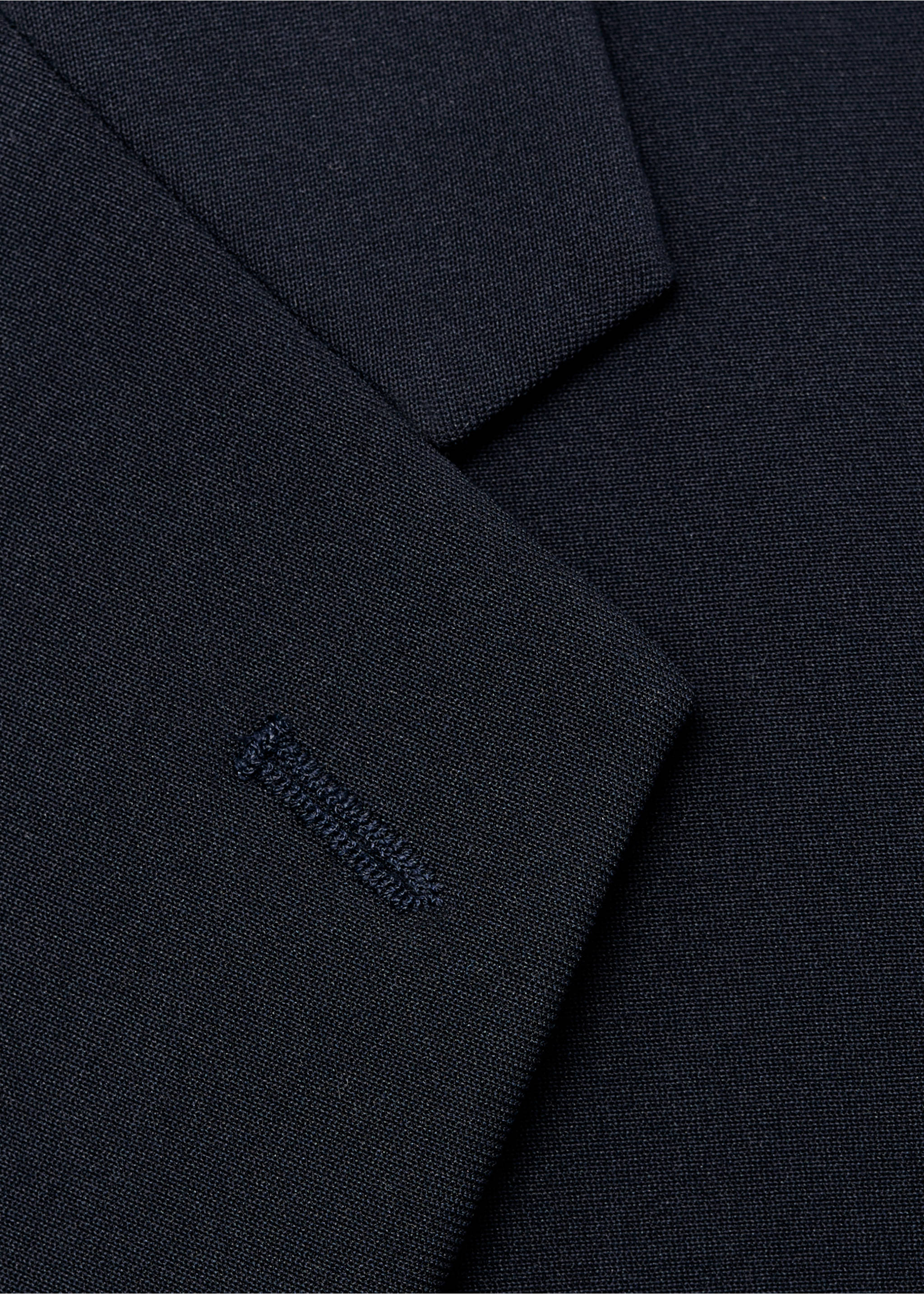 Zurich slim-fit Thermolite® suit jacket - Details of the article 8, Navy. Ref: 17055970-00.