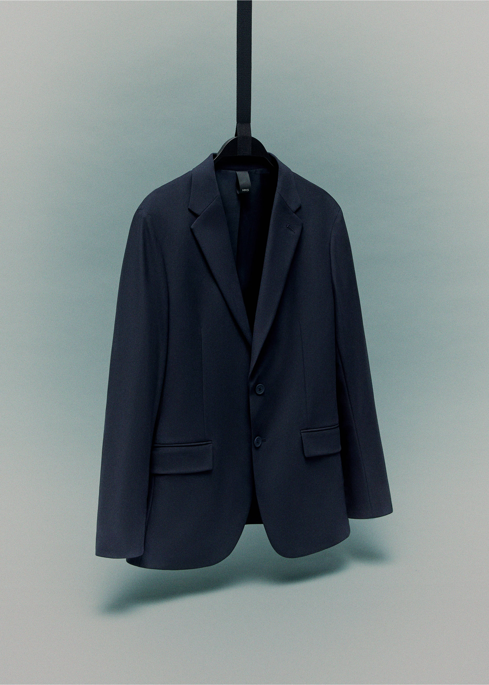 Zurich slim-fit Thermolite® suit jacket - Details of the article 9, Navy. Ref: 17055970-00.