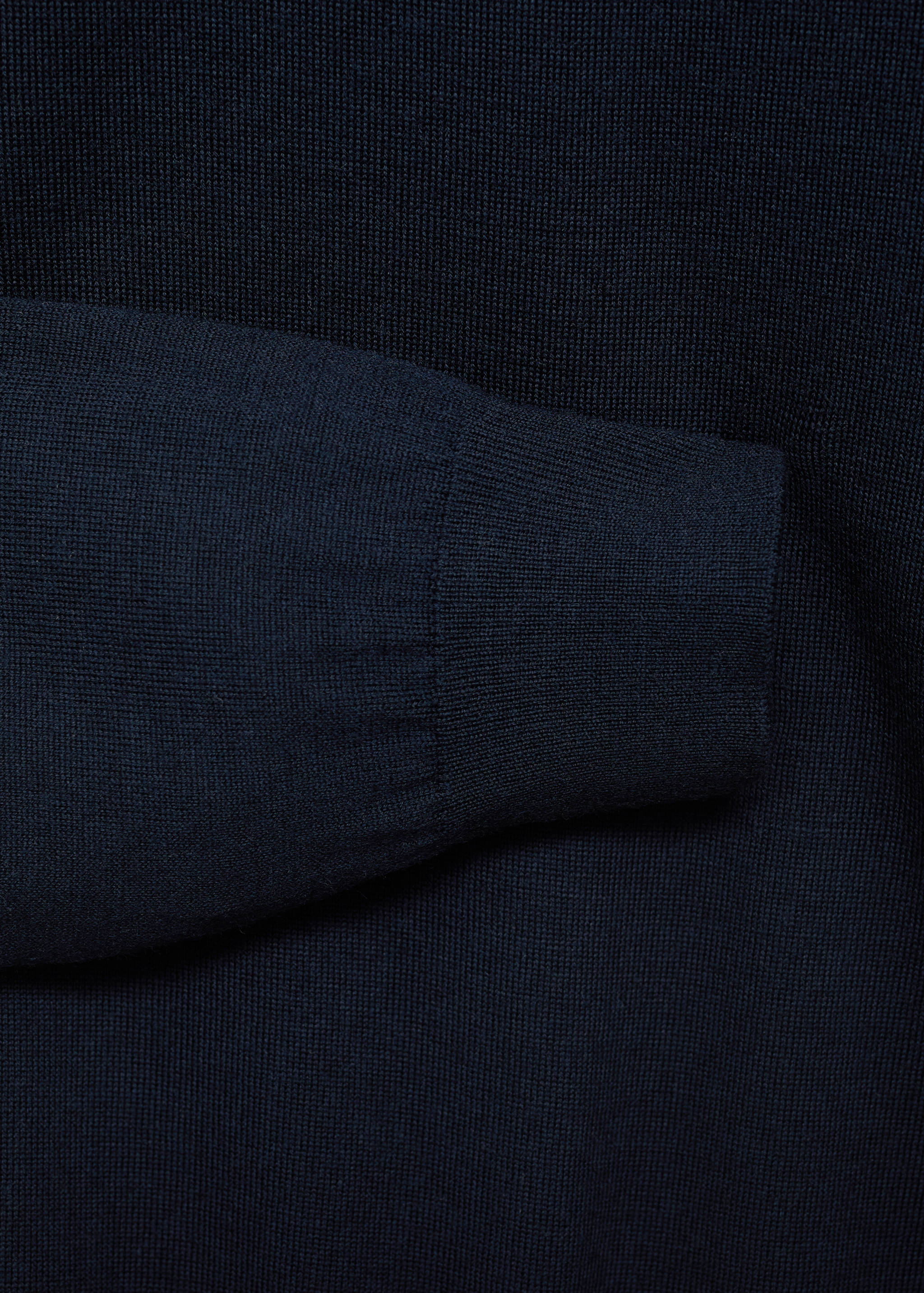 Perkins-Kragen-Jersey aus 100% Merinowolle - Detail des Artikels 0