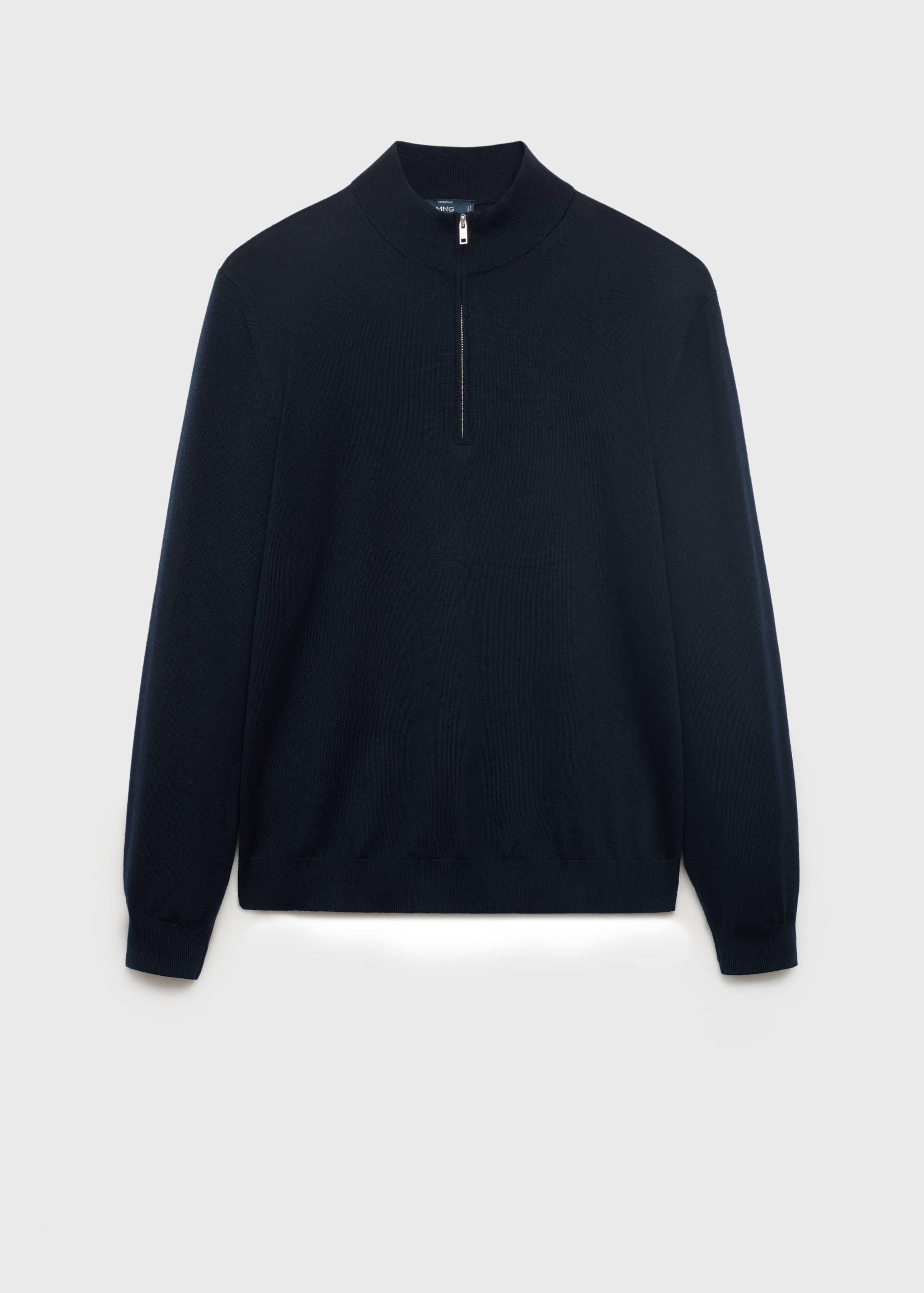 Perkins-Kragen-Jersey aus 100% Merinowolle - Artikel ohne Model