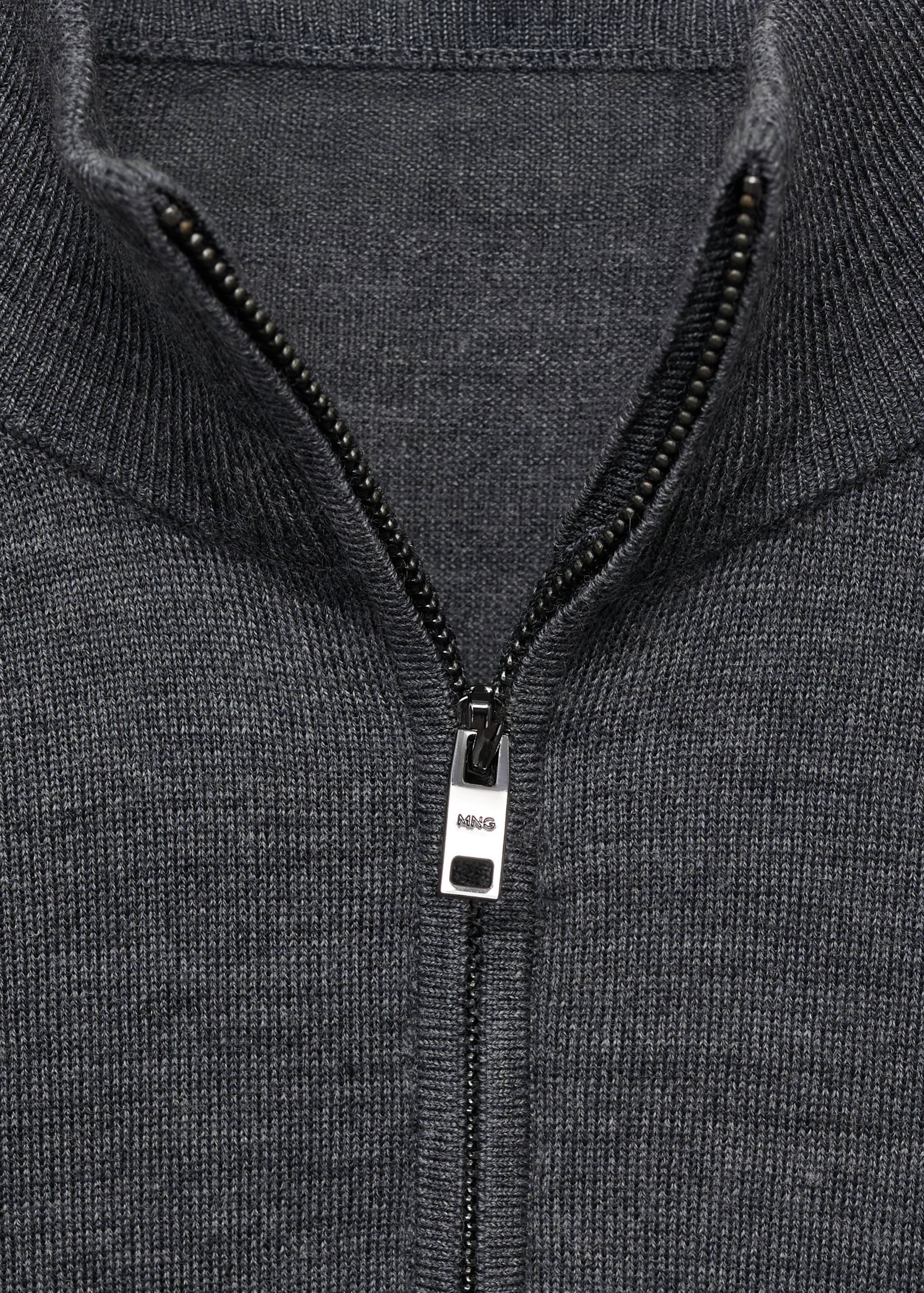 Perkins-Kragen-Jersey aus 100% Merinowolle - Detail des Artikels 8