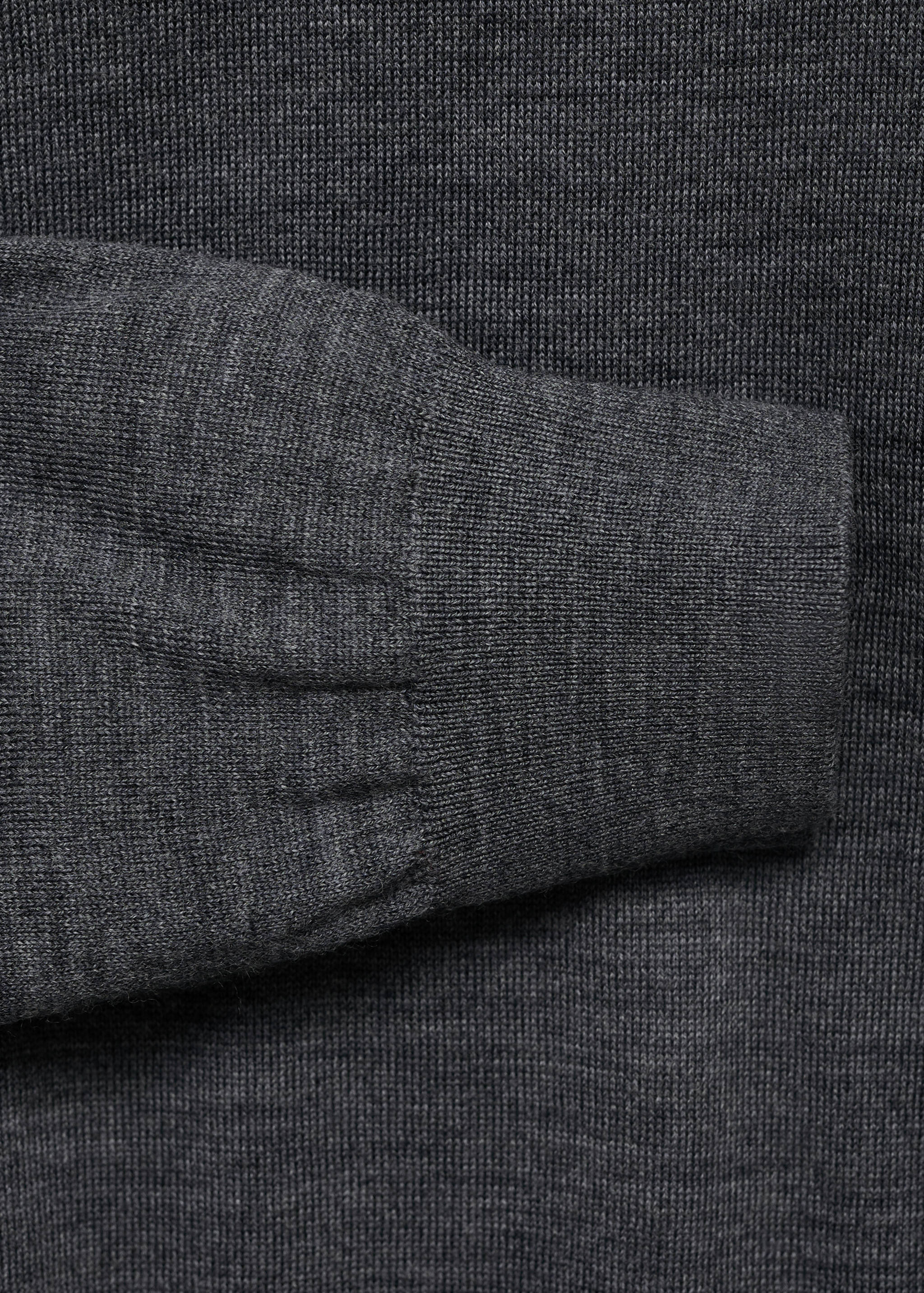 Perkins-Kragen-Jersey aus 100% Merinowolle - Detail des Artikels 0