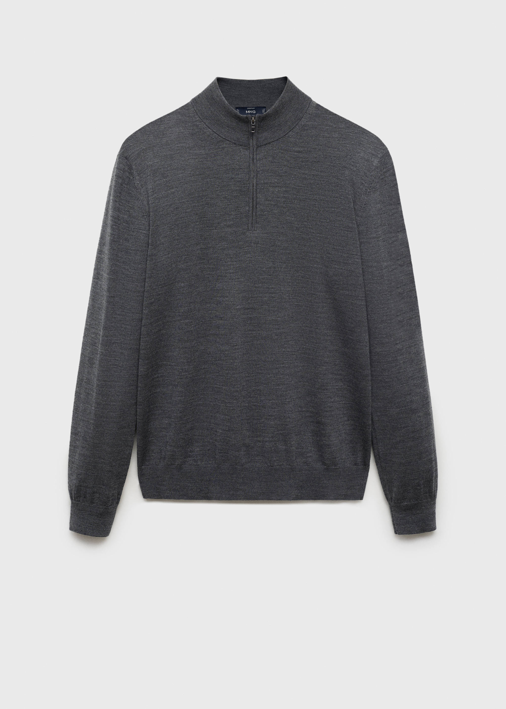 Perkins-Kragen-Jersey aus 100% Merinowolle - Artikel ohne Model