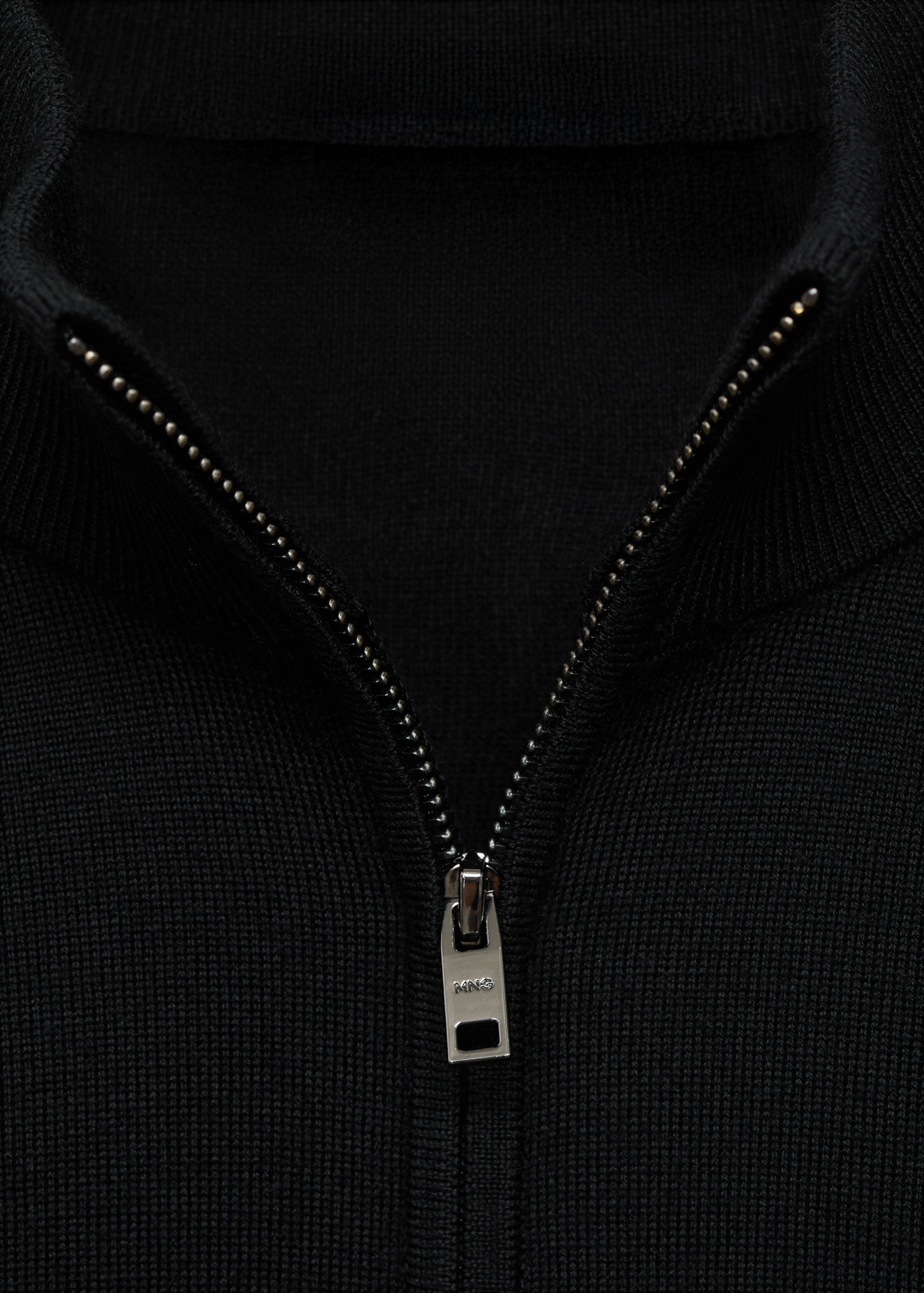 Perkins-Kragen-Jersey aus 100% Merinowolle - Detail des Artikels 8