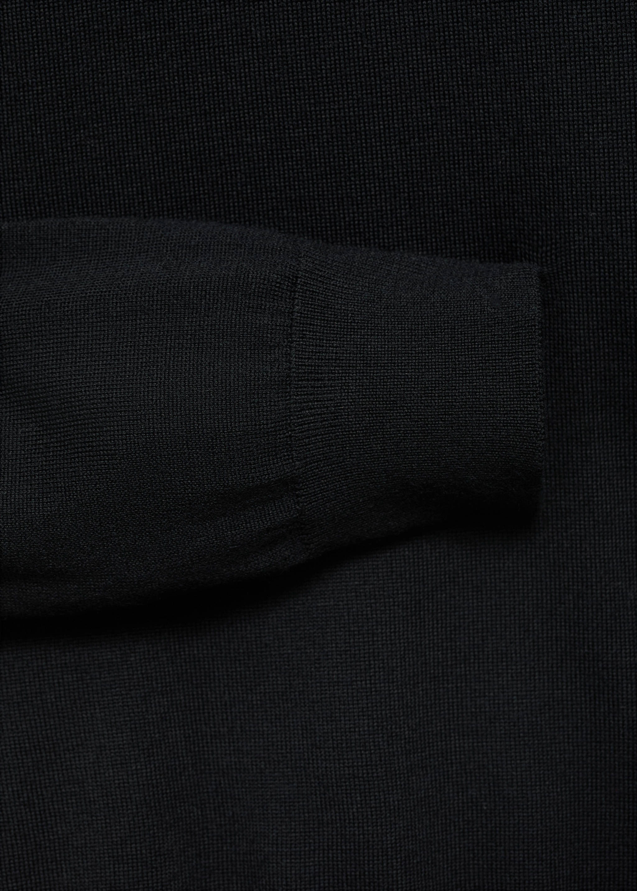 Perkins-Kragen-Jersey aus 100% Merinowolle - Detail des Artikels 0