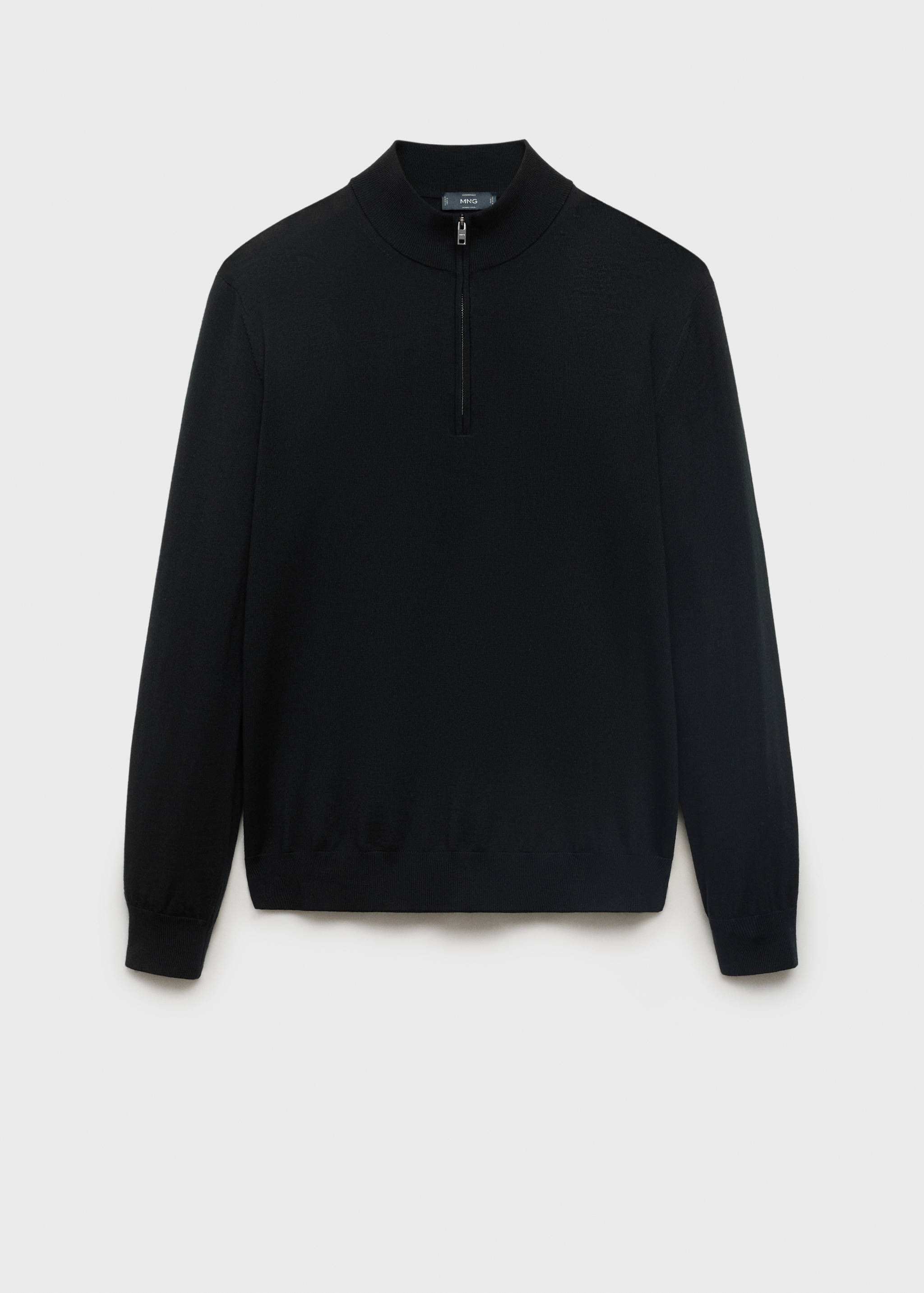 Perkins-Kragen-Jersey aus 100% Merinowolle - Artikel ohne Model