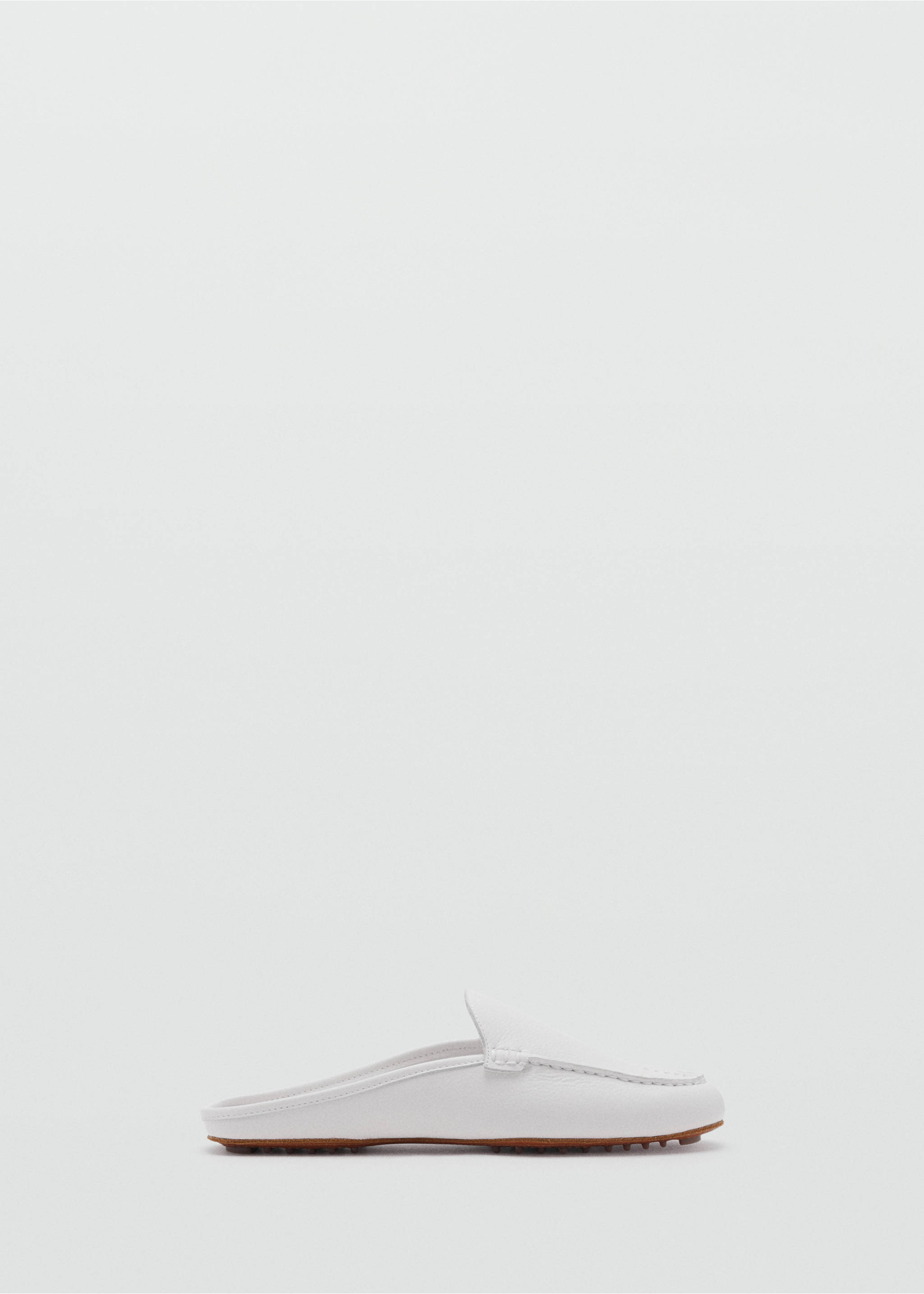Leather flat shoes - Article without model, White. Ref: 17055977-00.