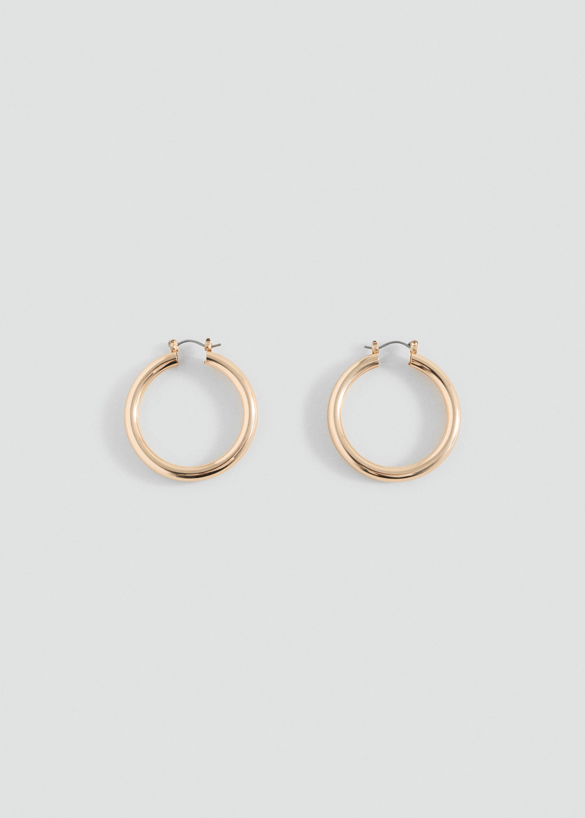 Metallic hoop earrings - Article without model