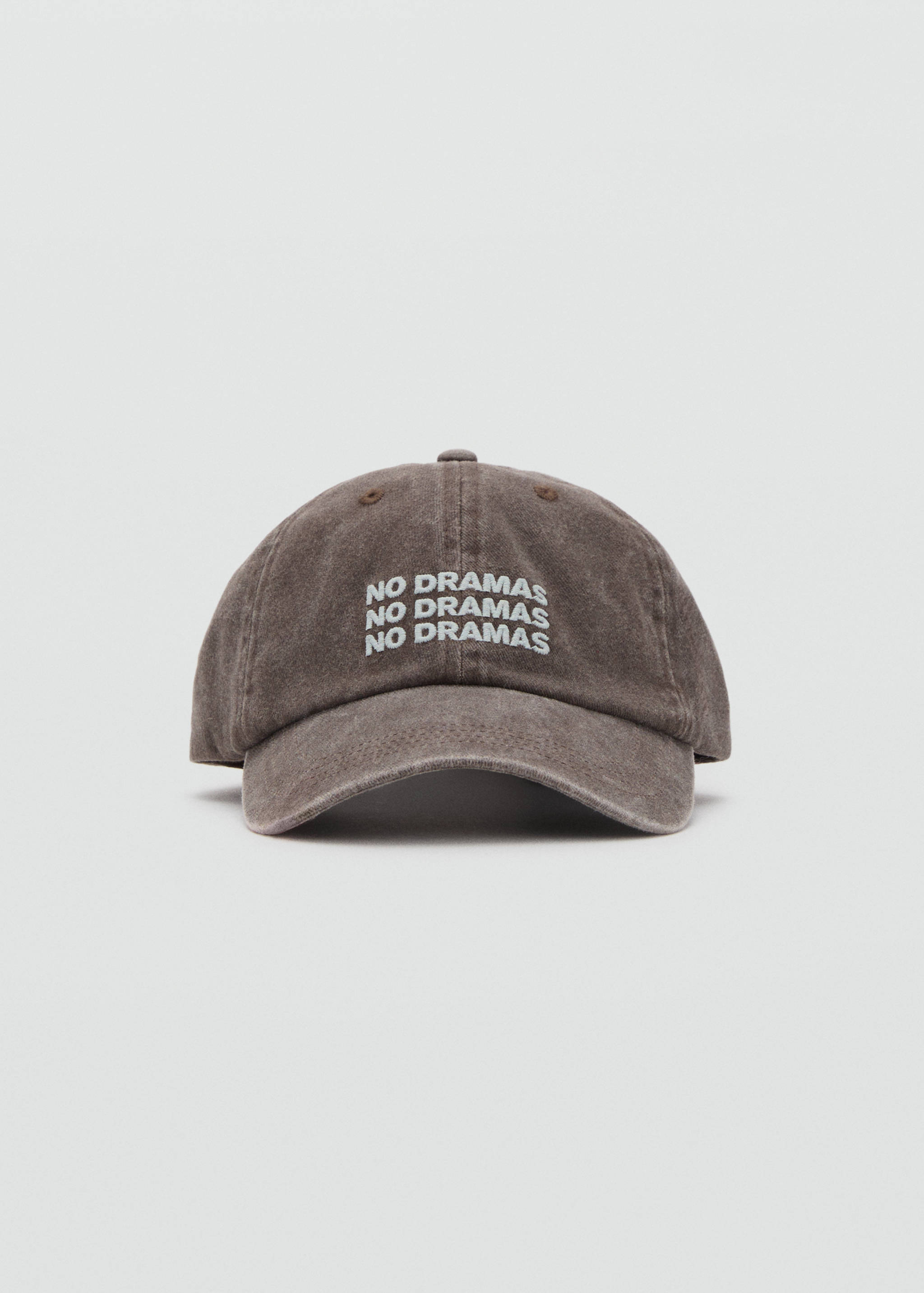 Cap with embroidered text - Medium plane