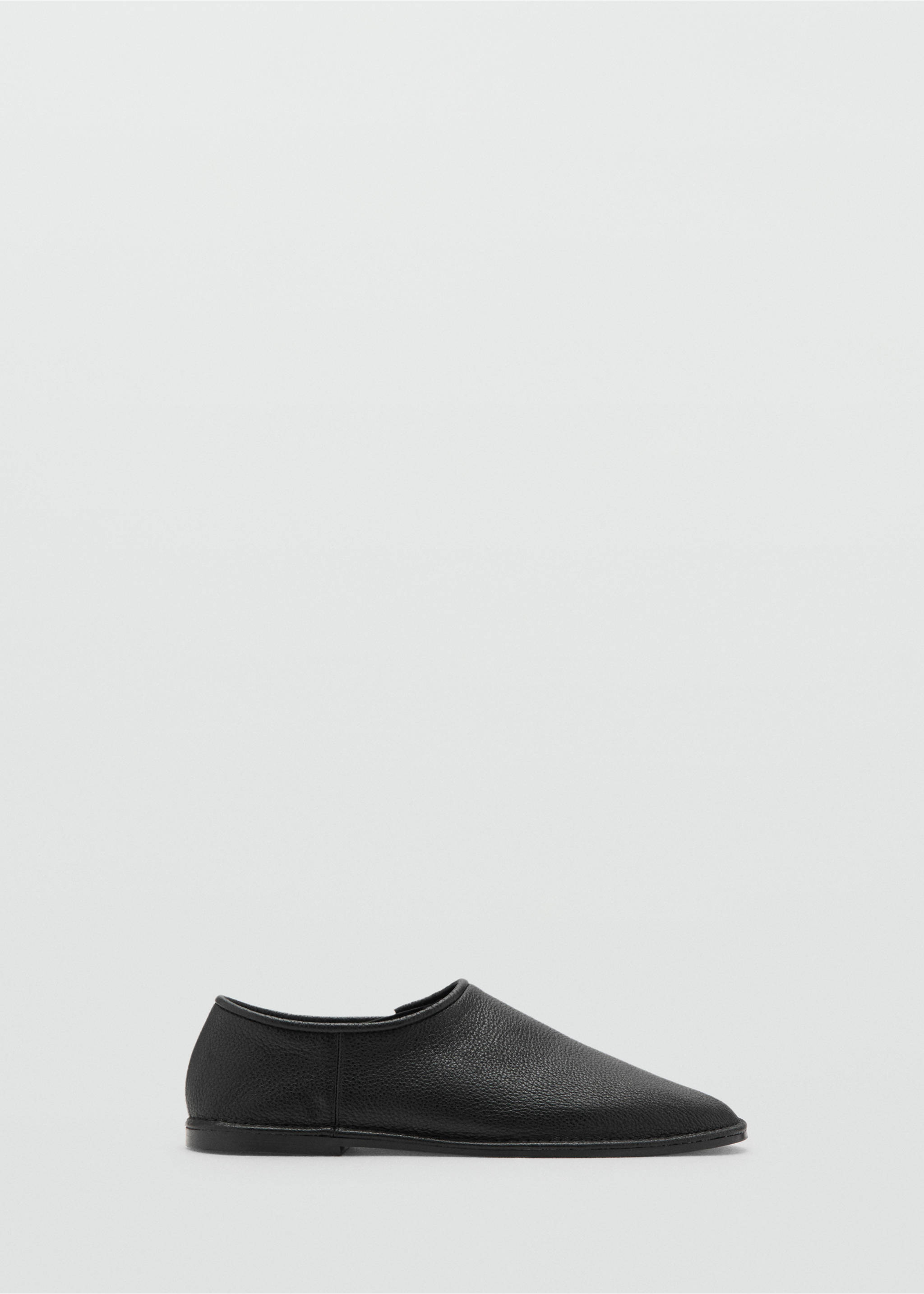 Leather flat shoes - Article without model, Black. Ref: 17055997-00.