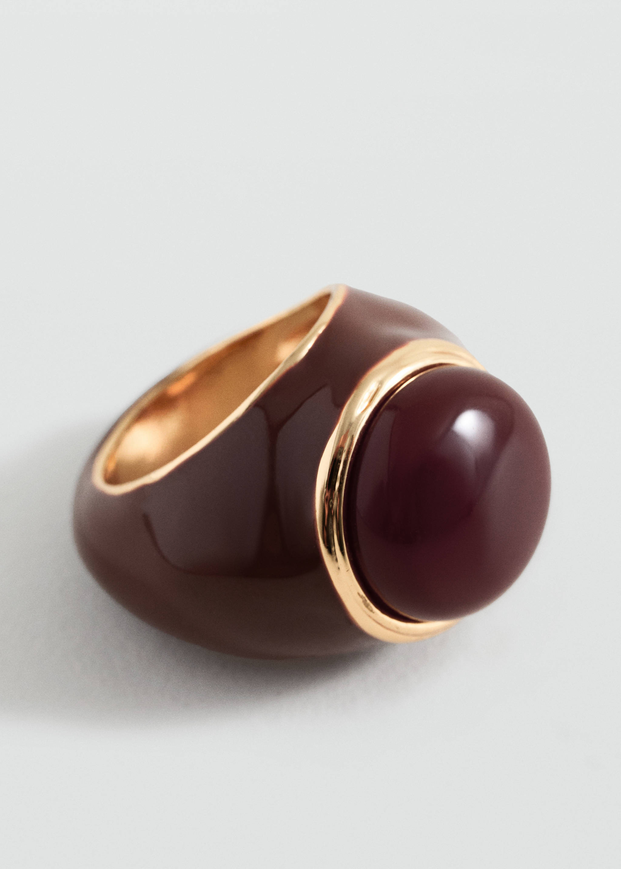 Semiprecious stone ring - Medium plane
