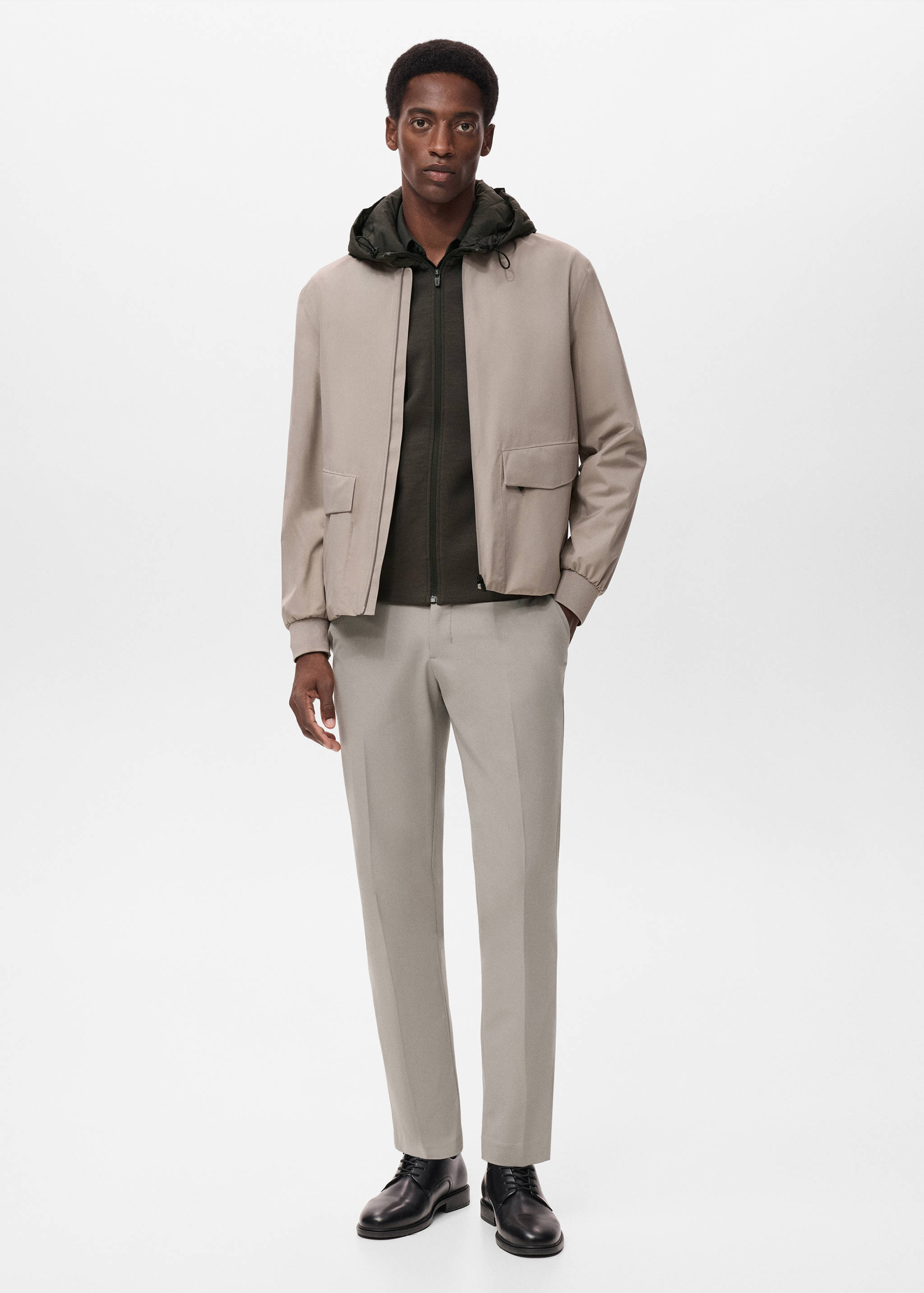 Slim-fit thermoregulating trousers - General plane