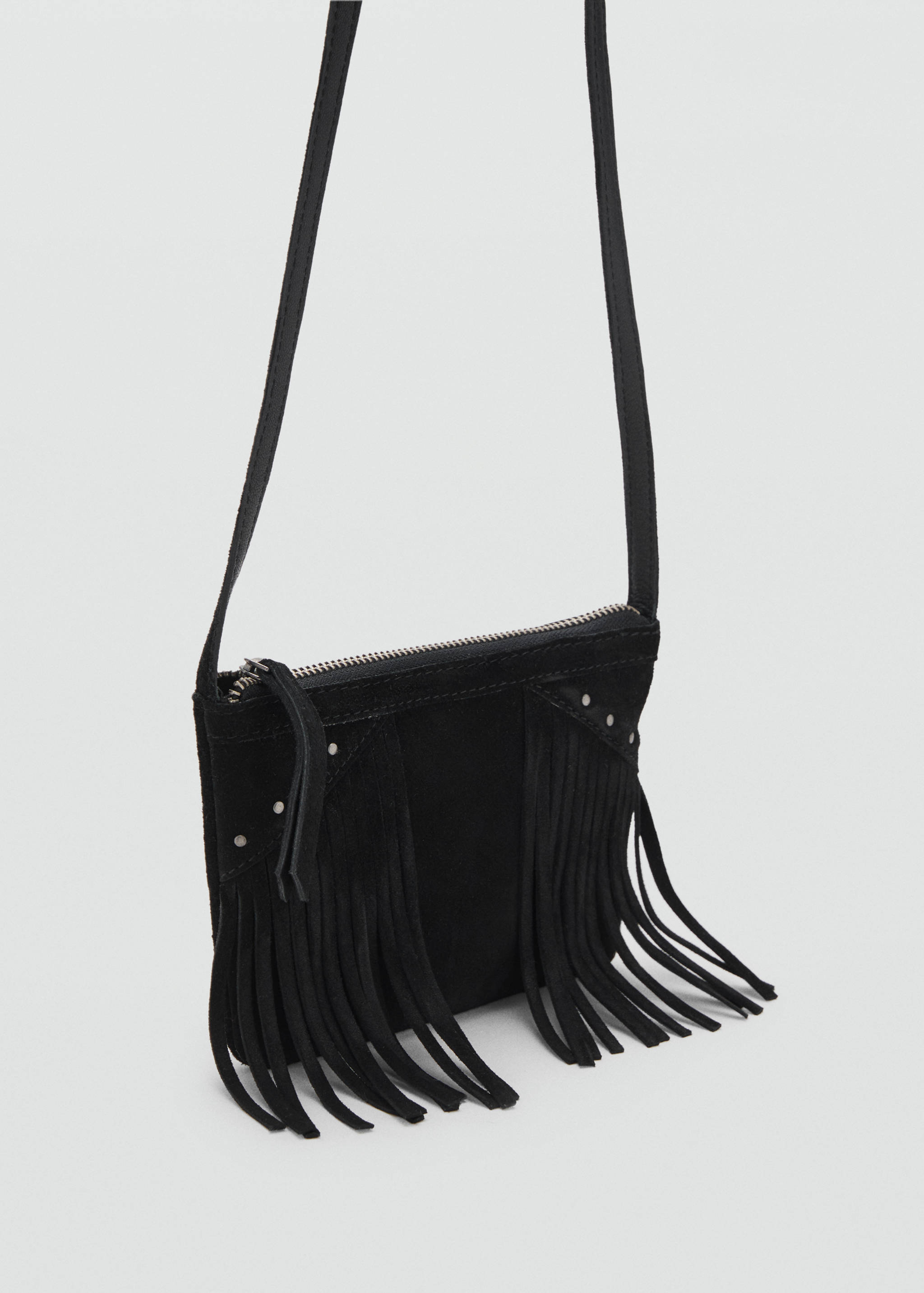 Bolso flecos piel - Plano medio