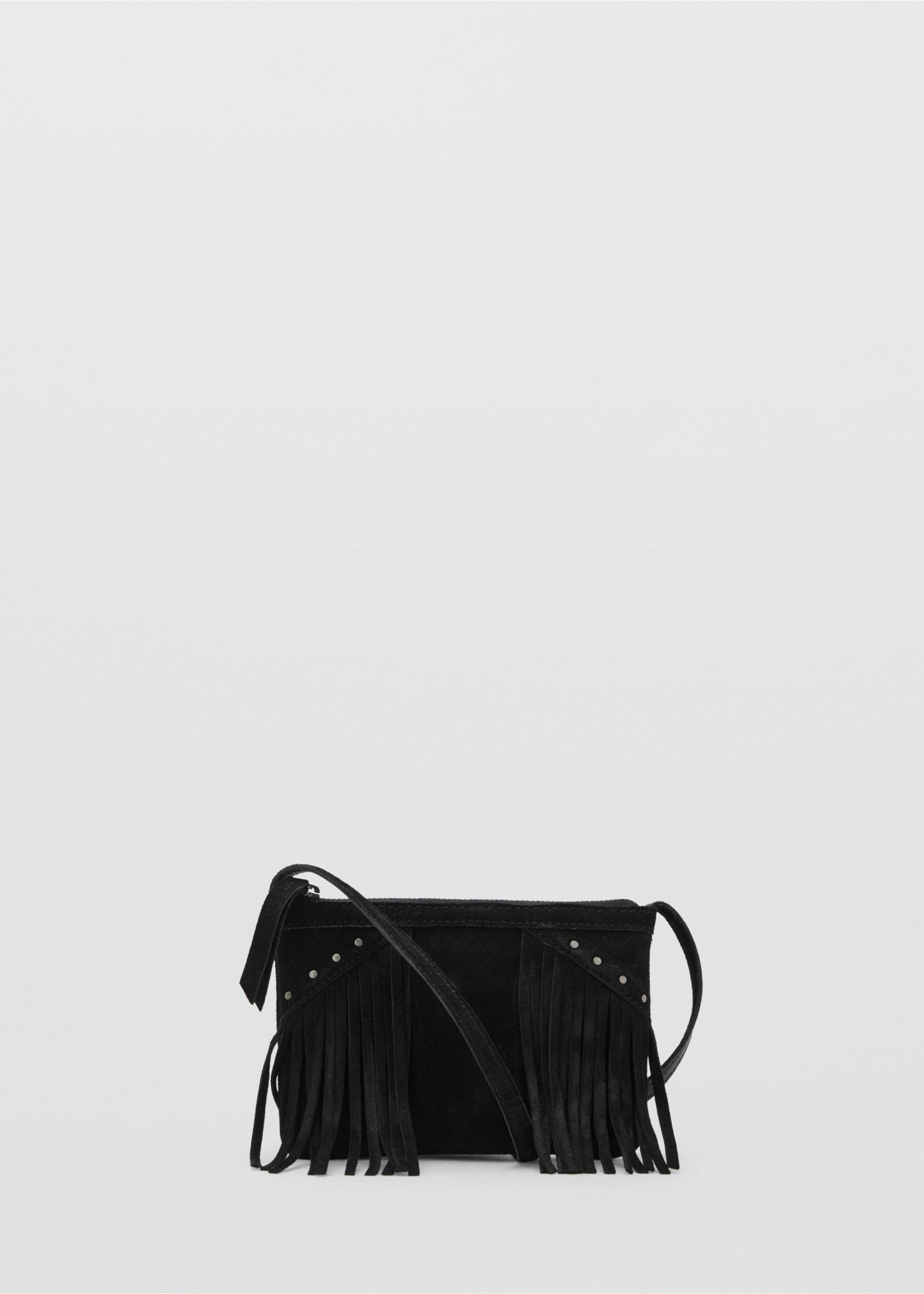 Bolso flecos piel - Artículo sin modelo, Negro. Ref: 17056328-00.