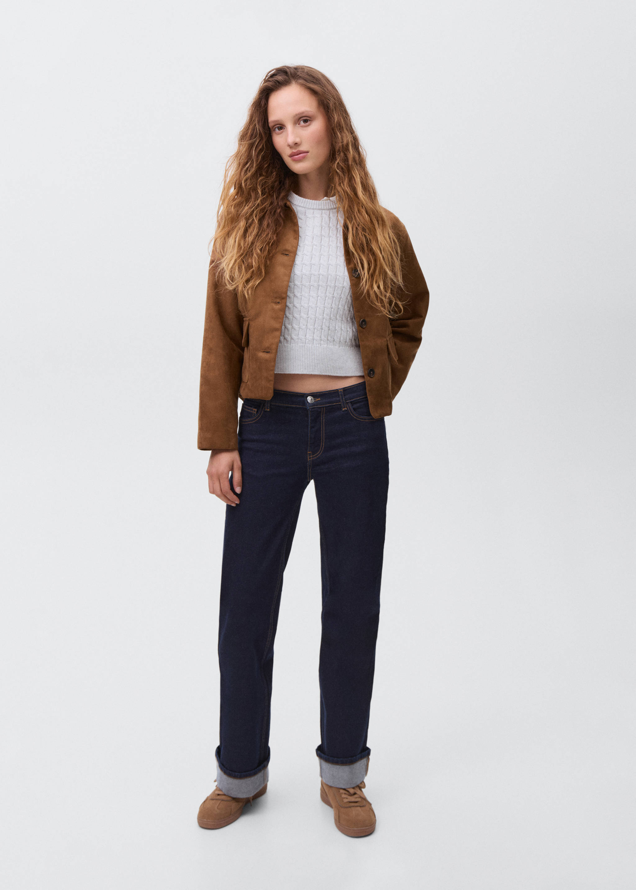 Suede effect jacket - General plane