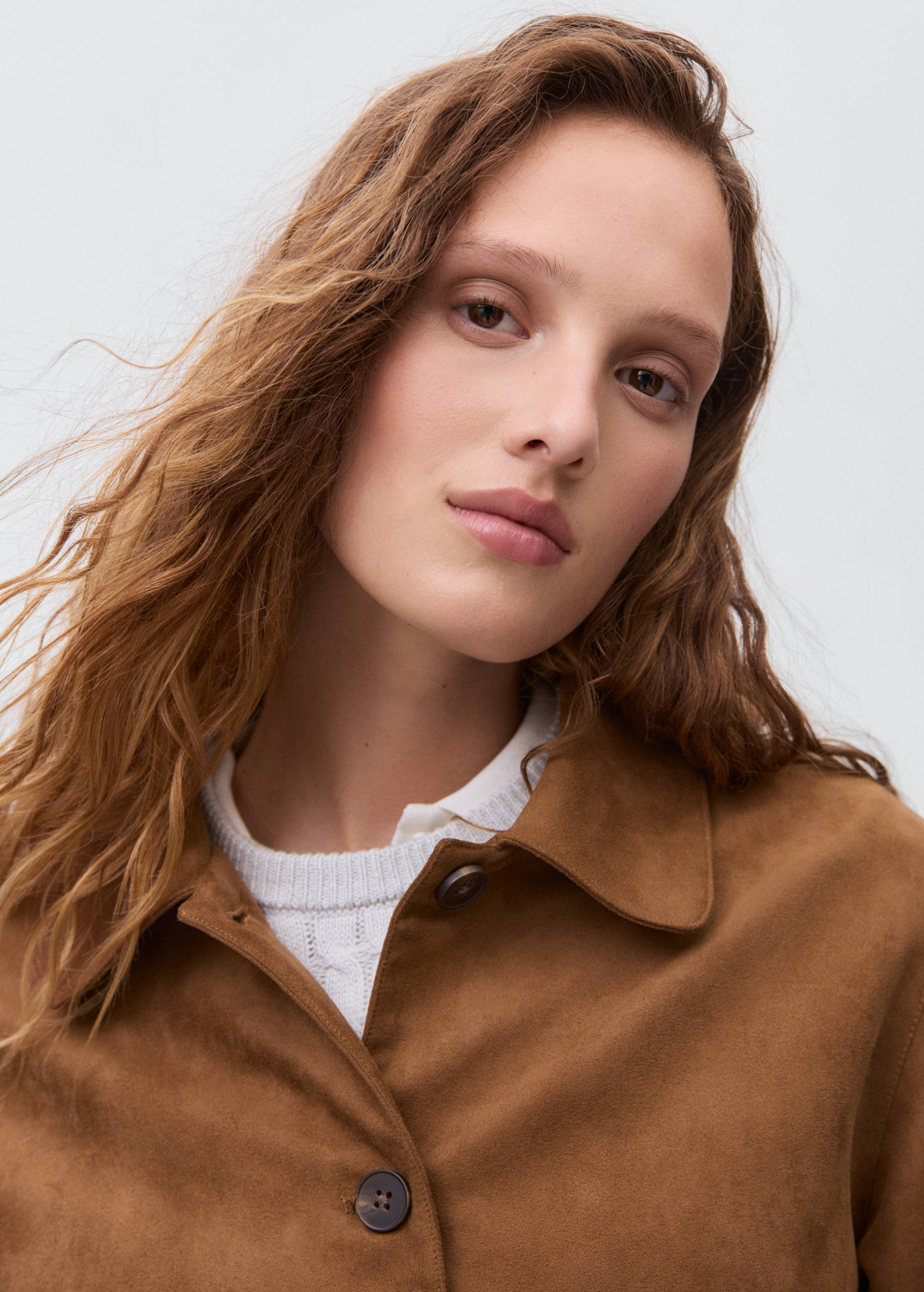 Suede effect jacket - Details of the article 1