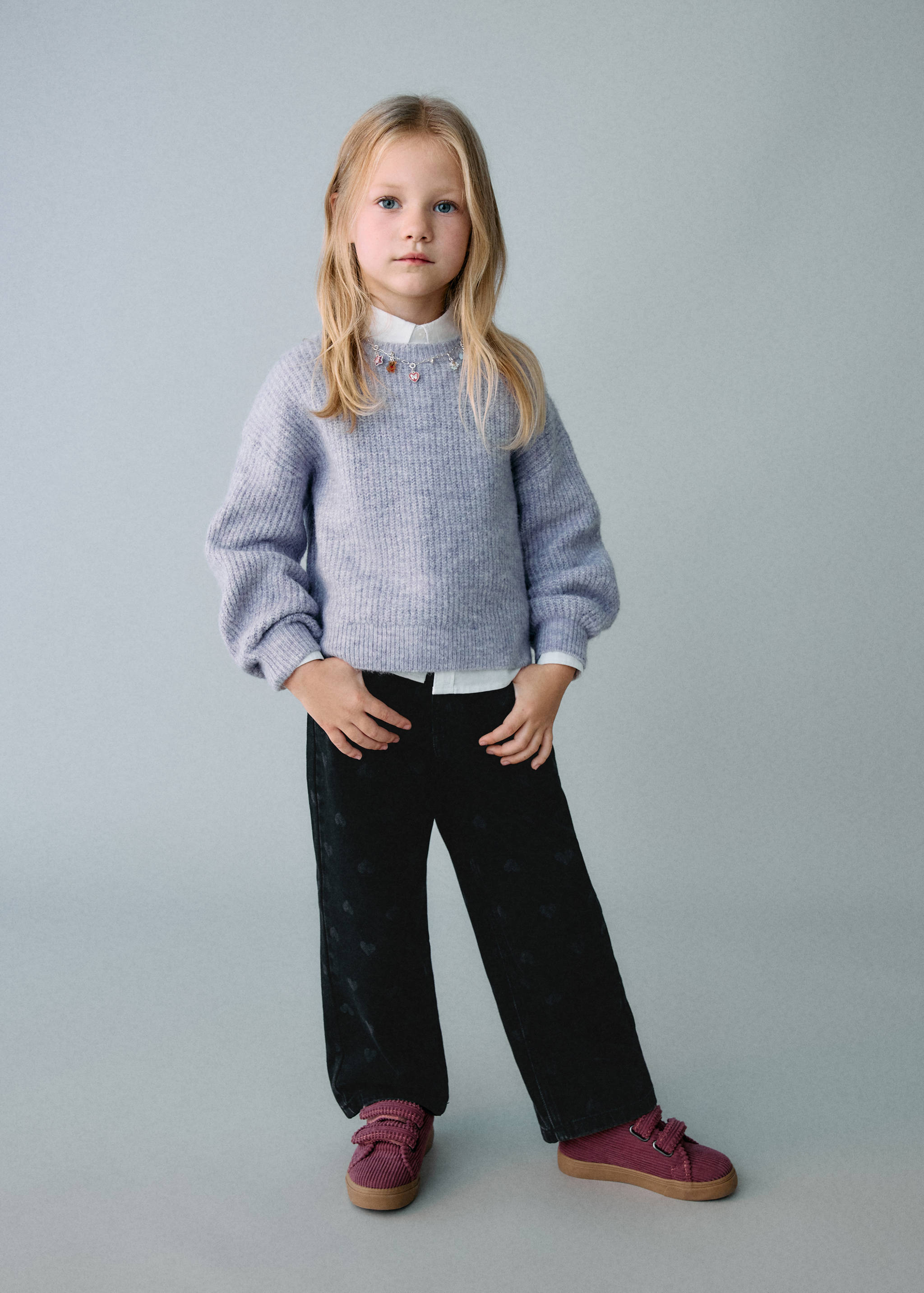 Raka jeans med hjärtmotiv - Allmän bild