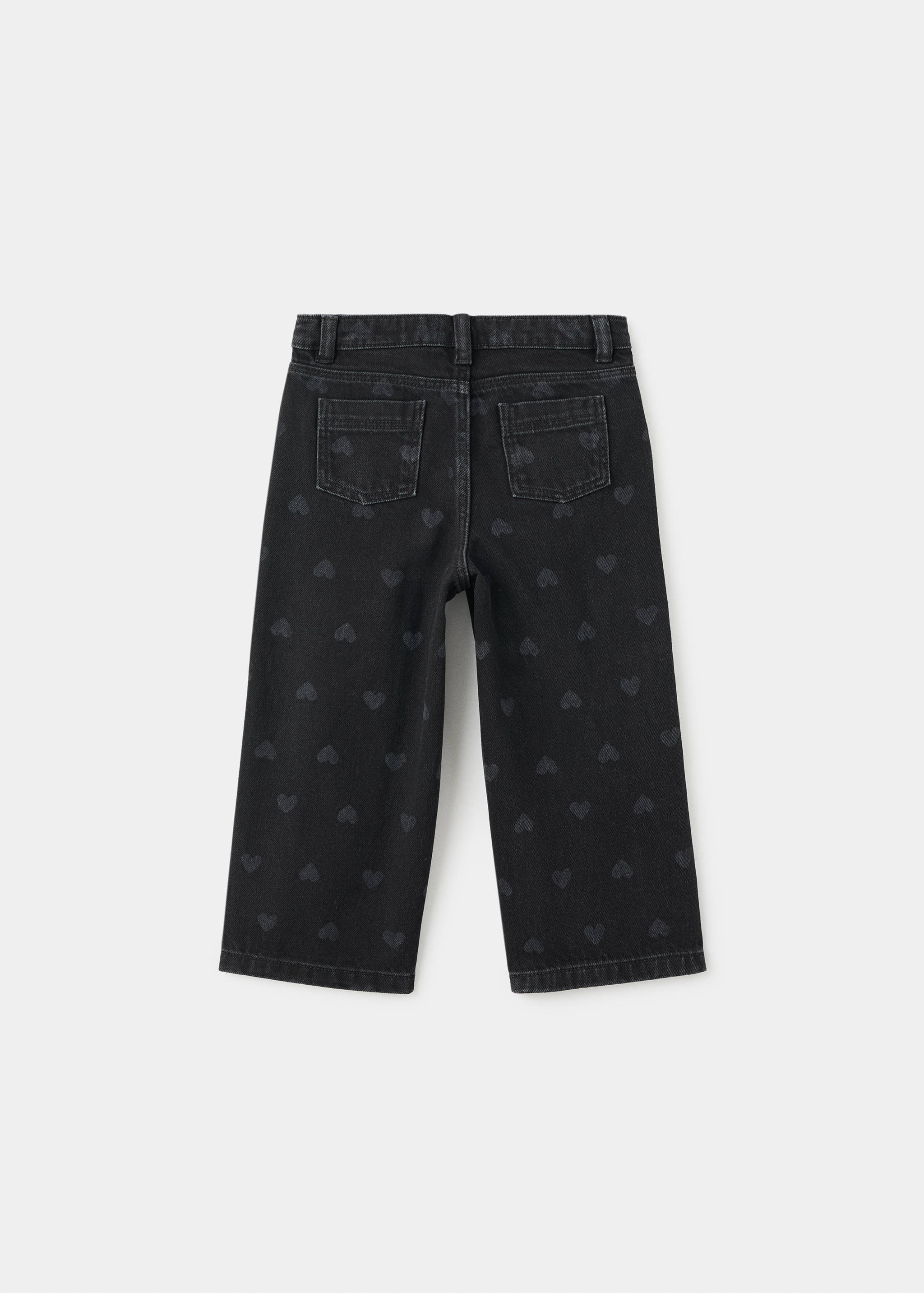 Raka jeans med hjärtmotiv - Artikelns baksida