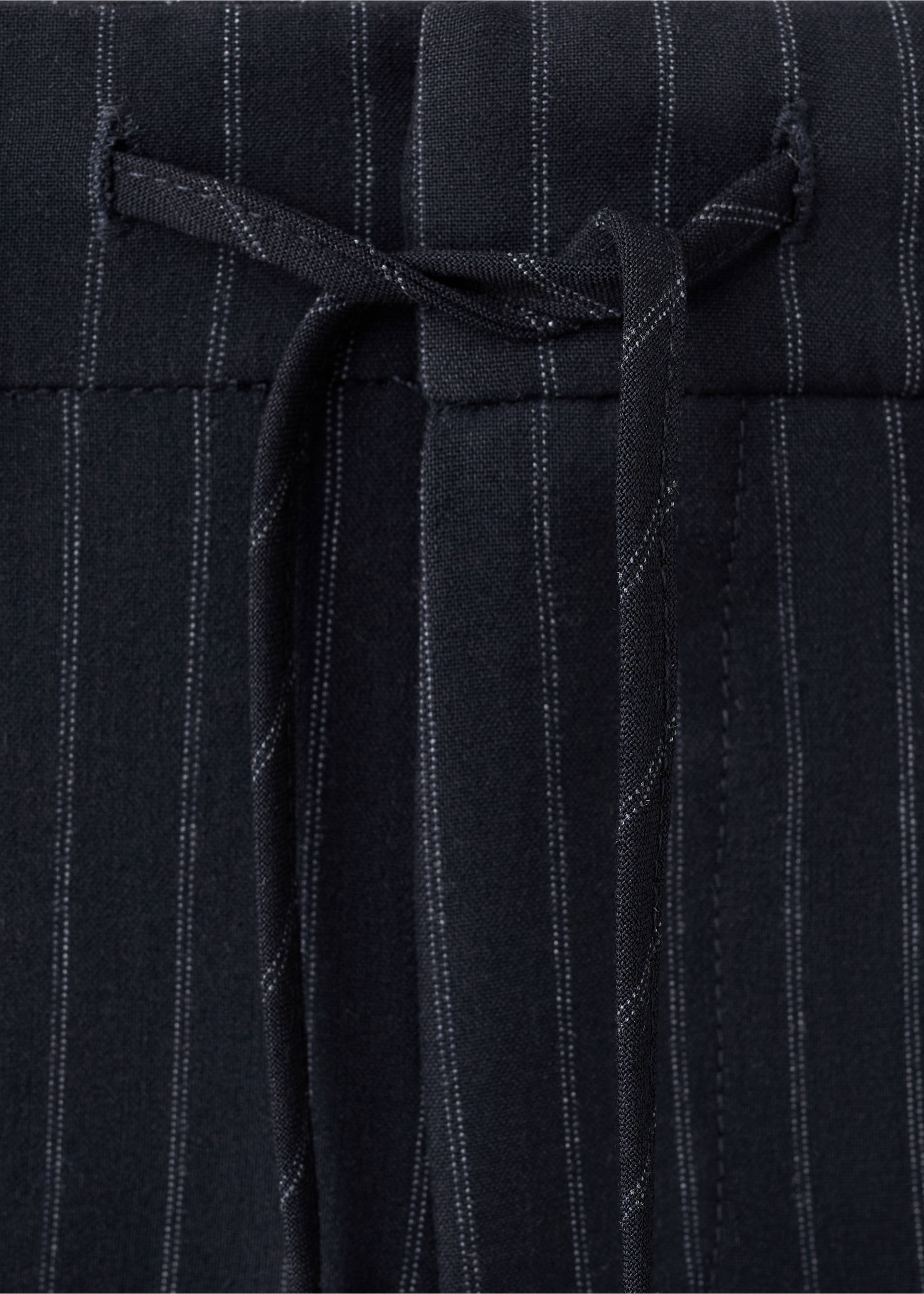 Pantalon rayé de costume - Détail de l'article 8, Bleu marine. Ref: 17056337-00.