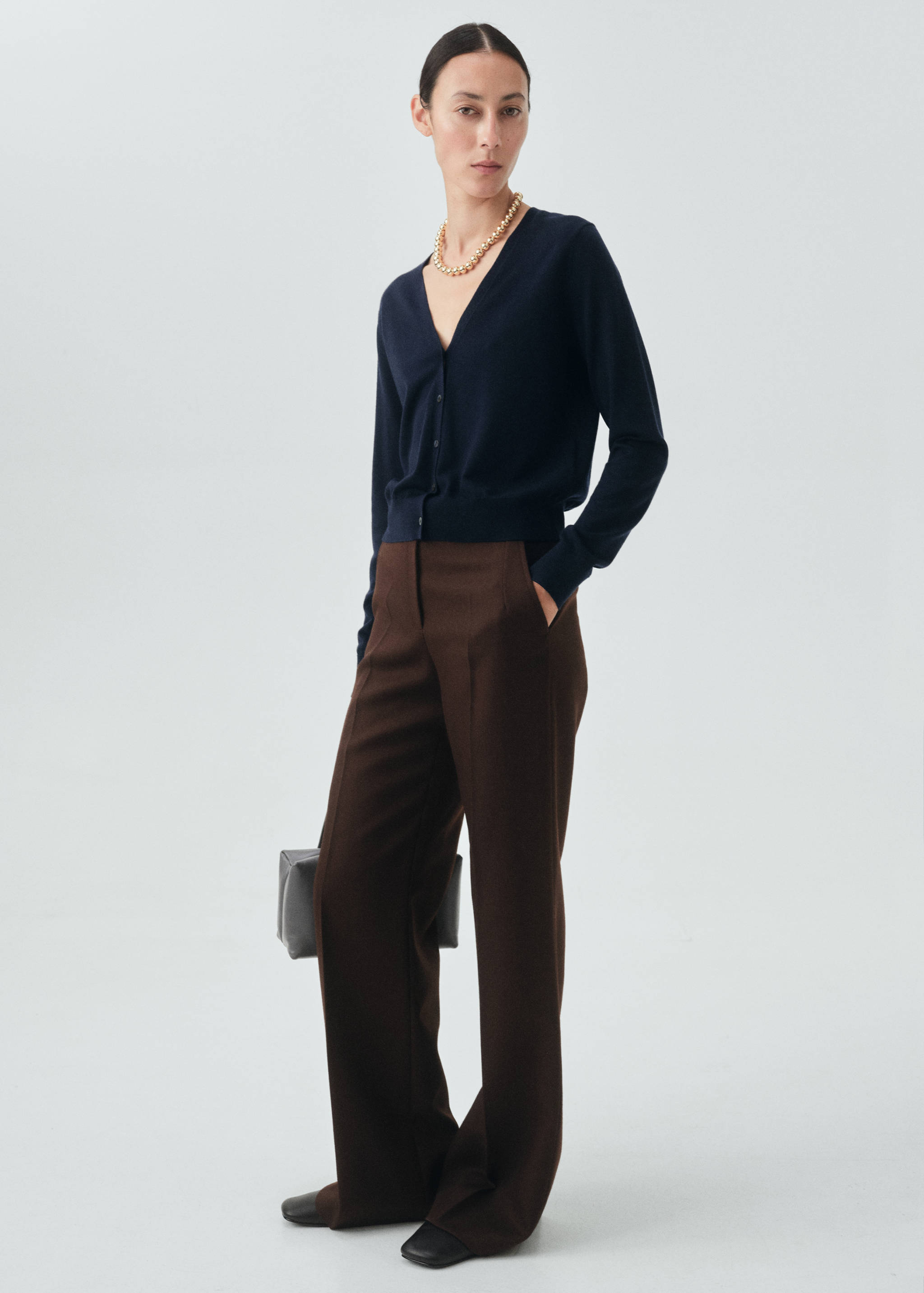 Cardigan 100 % laine mérinos - Plan général